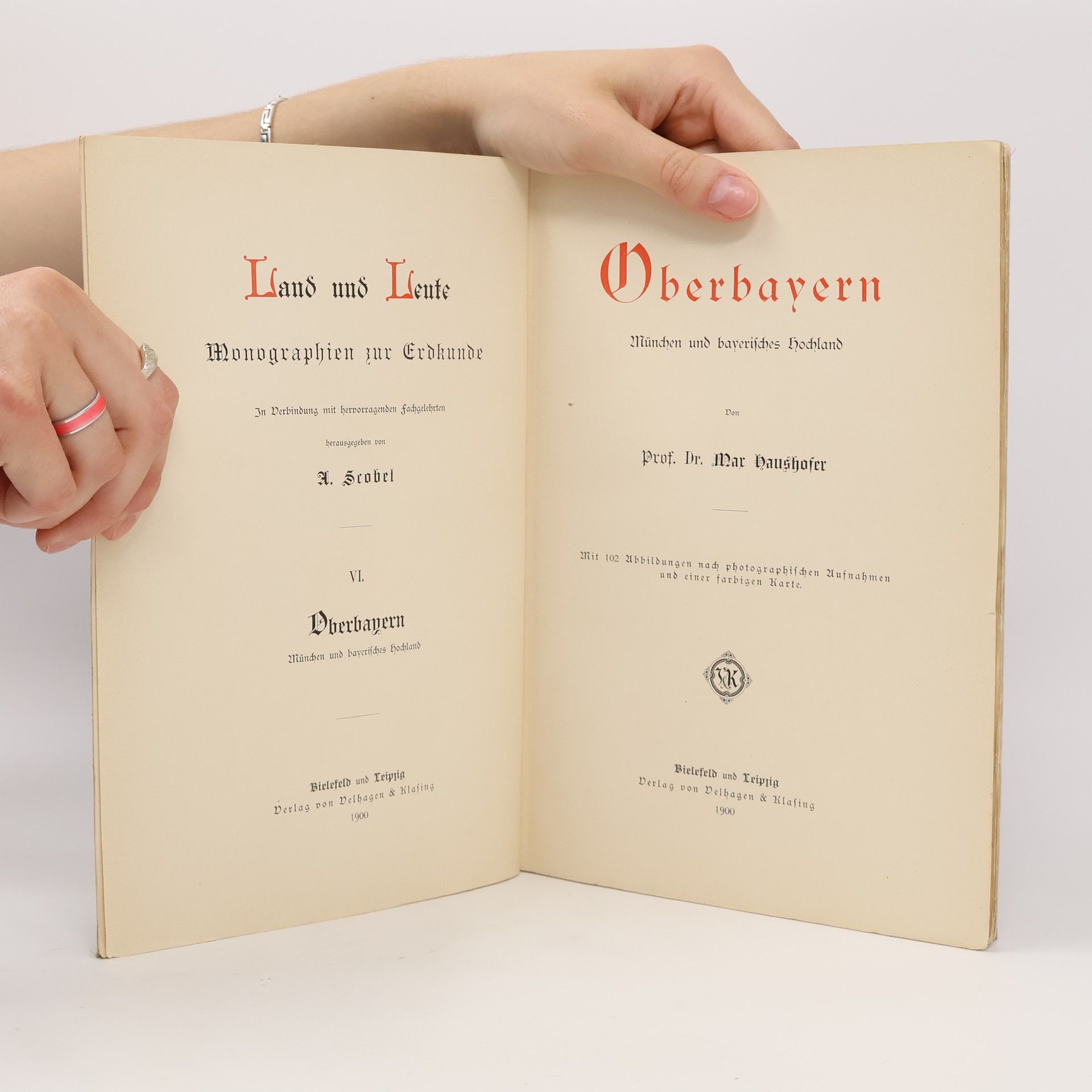 Max Haushofer Oberbayern. Land und Leute. Monographien zur Erdkunde