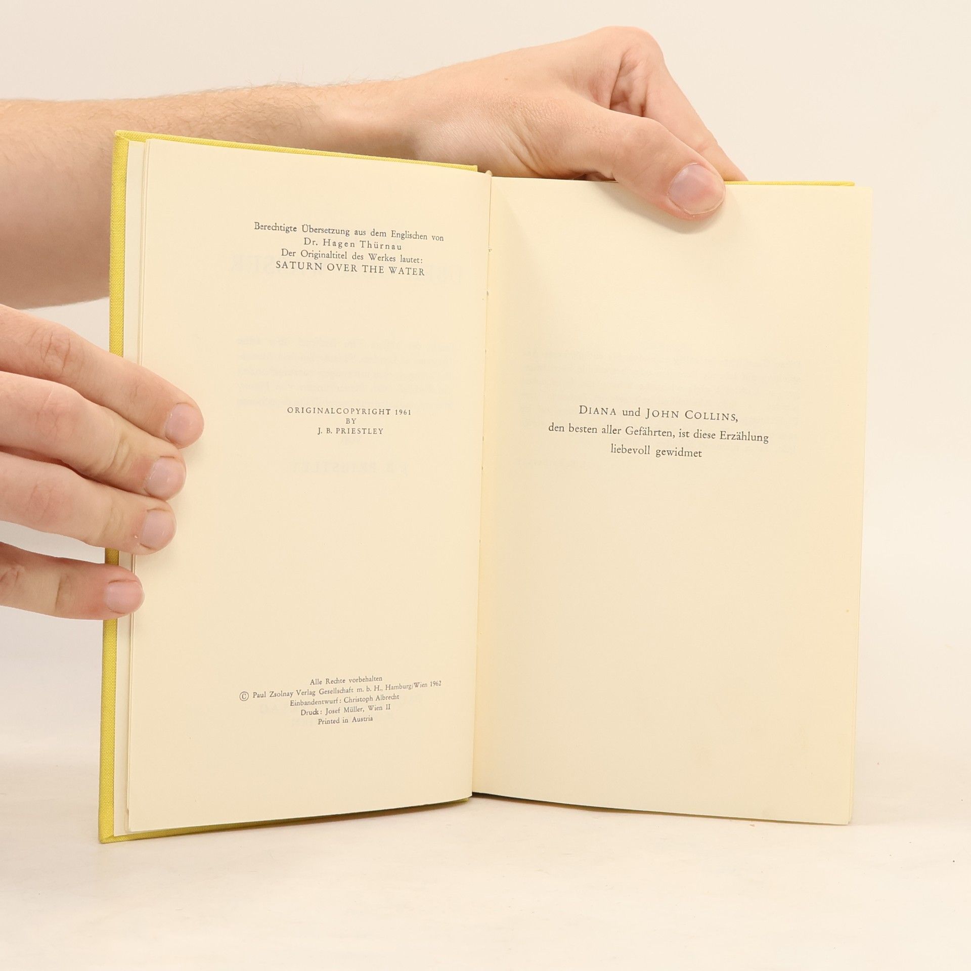 J. B. Priestley Saturn über dem Wasser