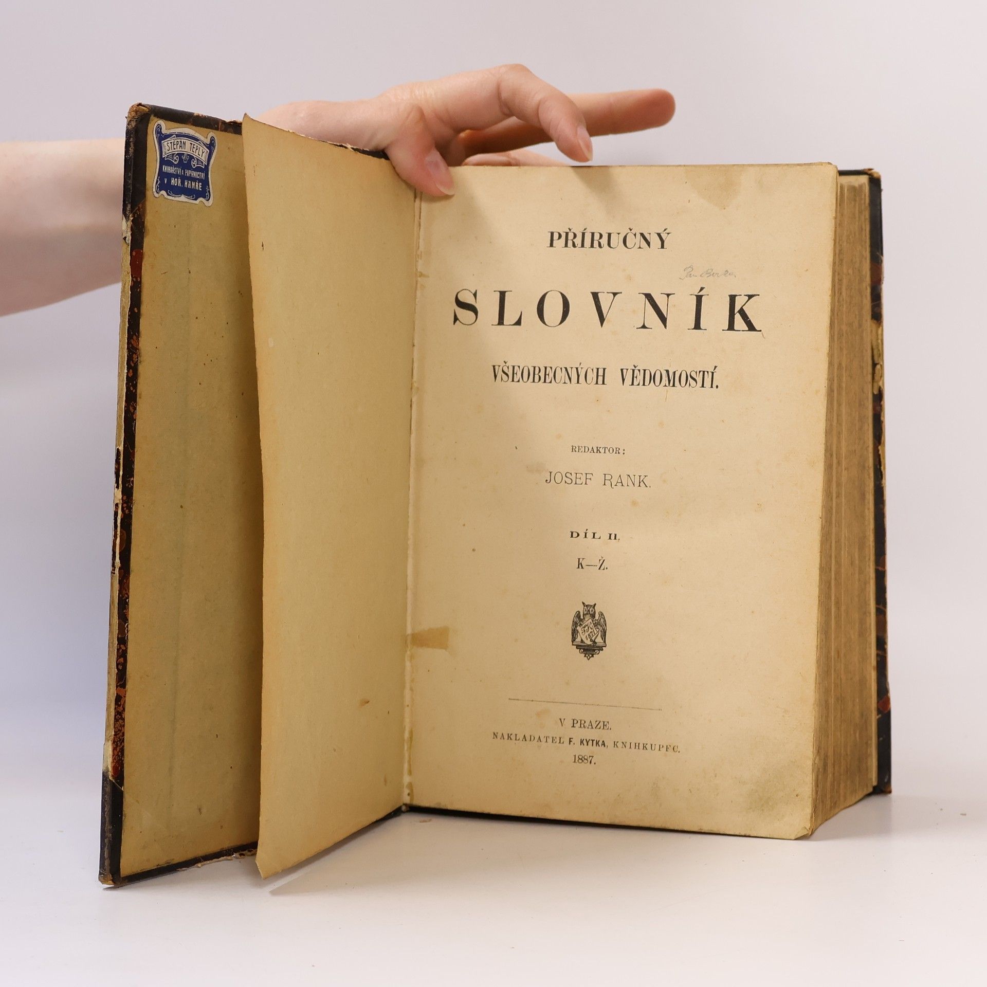 Josef Rank Příručný slovník všeobecných vědomostí II. K-Ž
