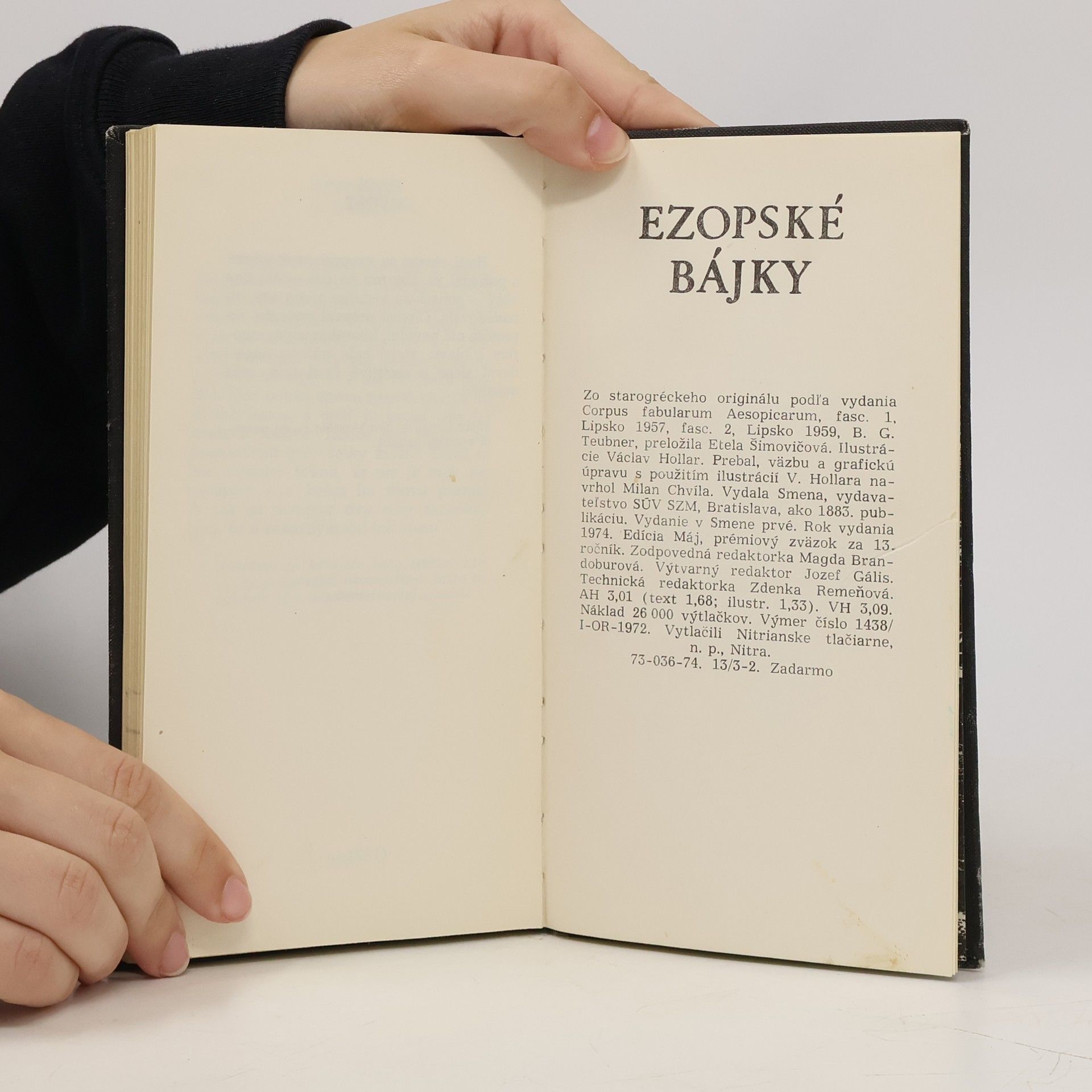 Ezop Ezopské bájky