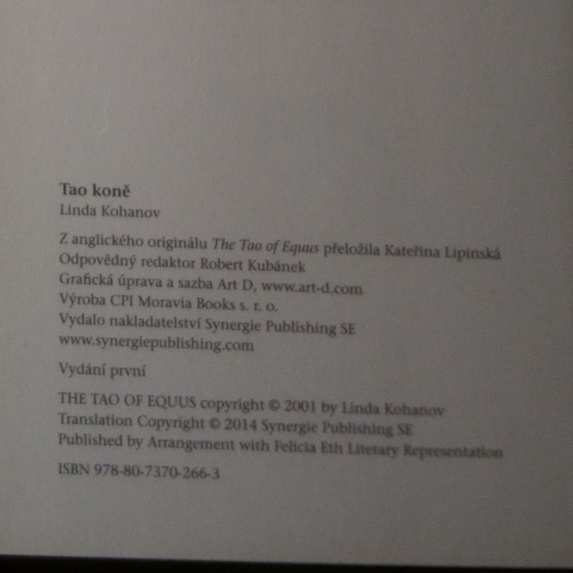 Linda Kohanov Tao koně