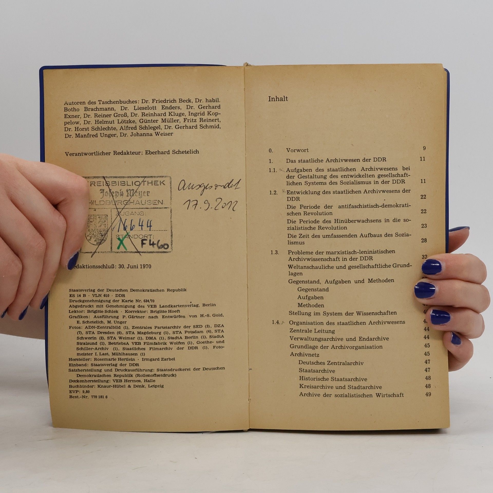 Autores varios Archiv Wesen der DDR