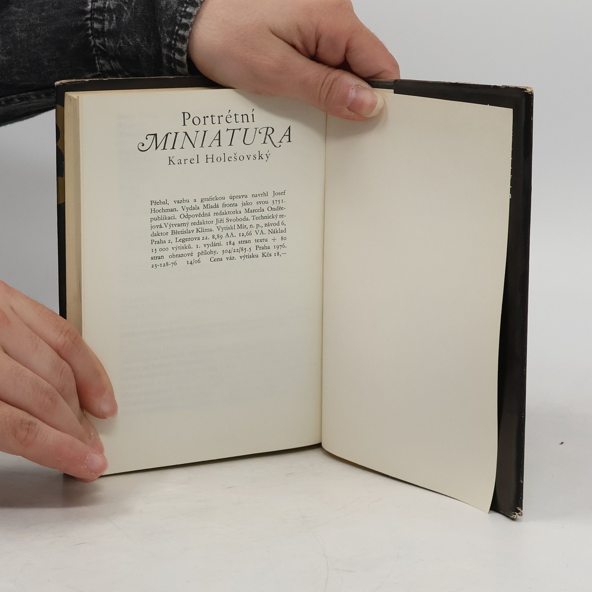 Karel Holešovský Portrétní miniatura