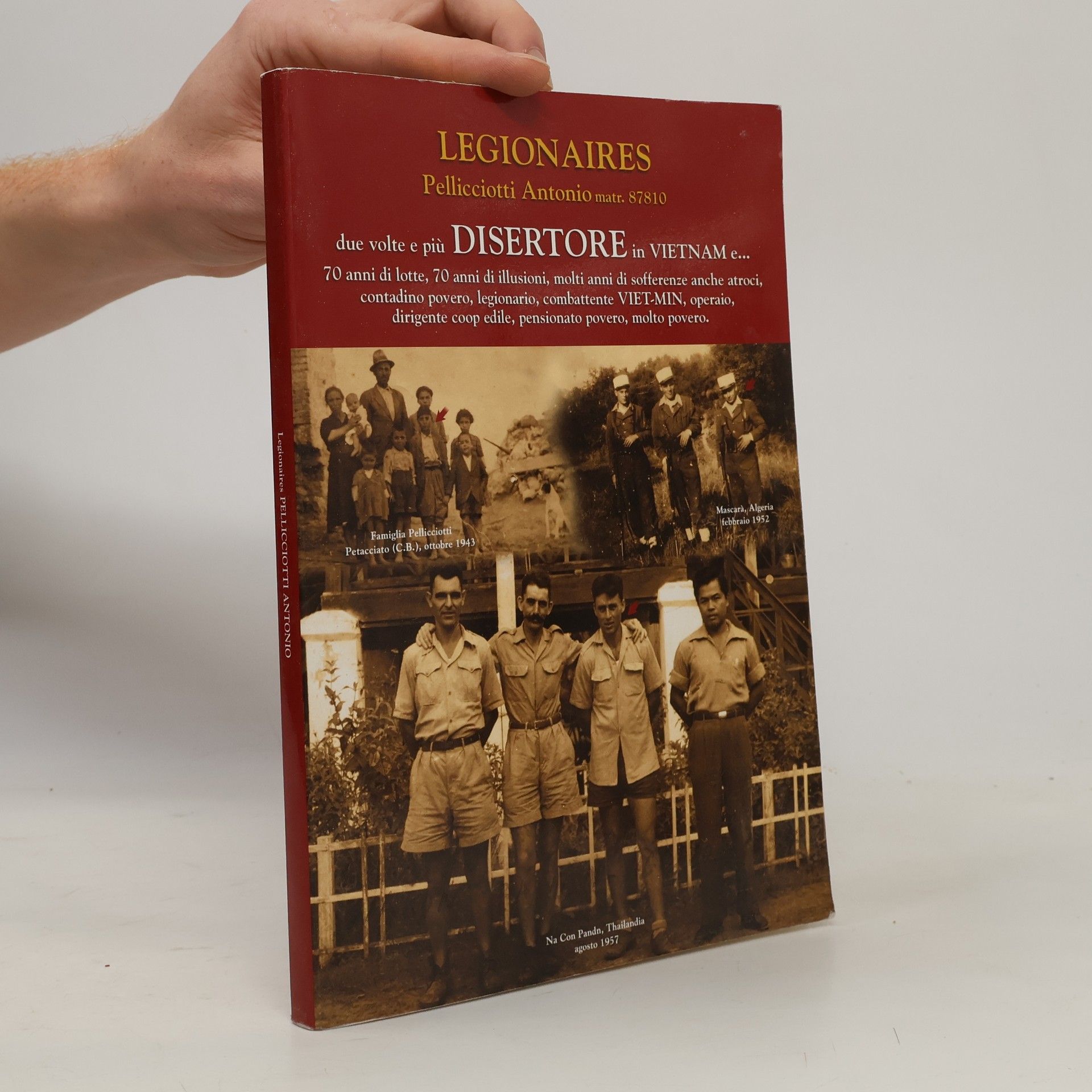 Autores varios Legionaires Pellicciotti Antonio matr. 87810