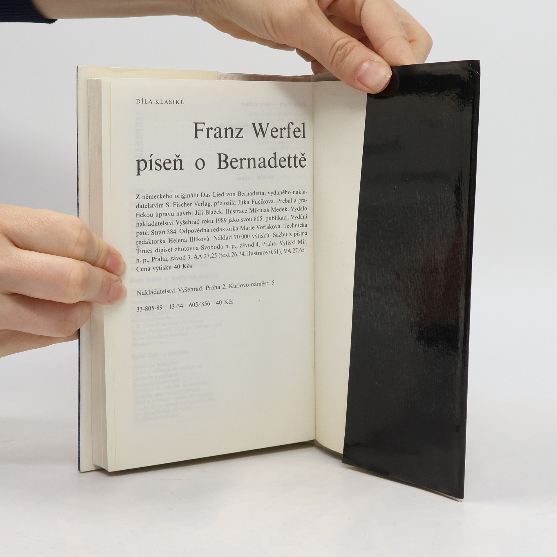 Franz Werfel Píseň o Bernadettě