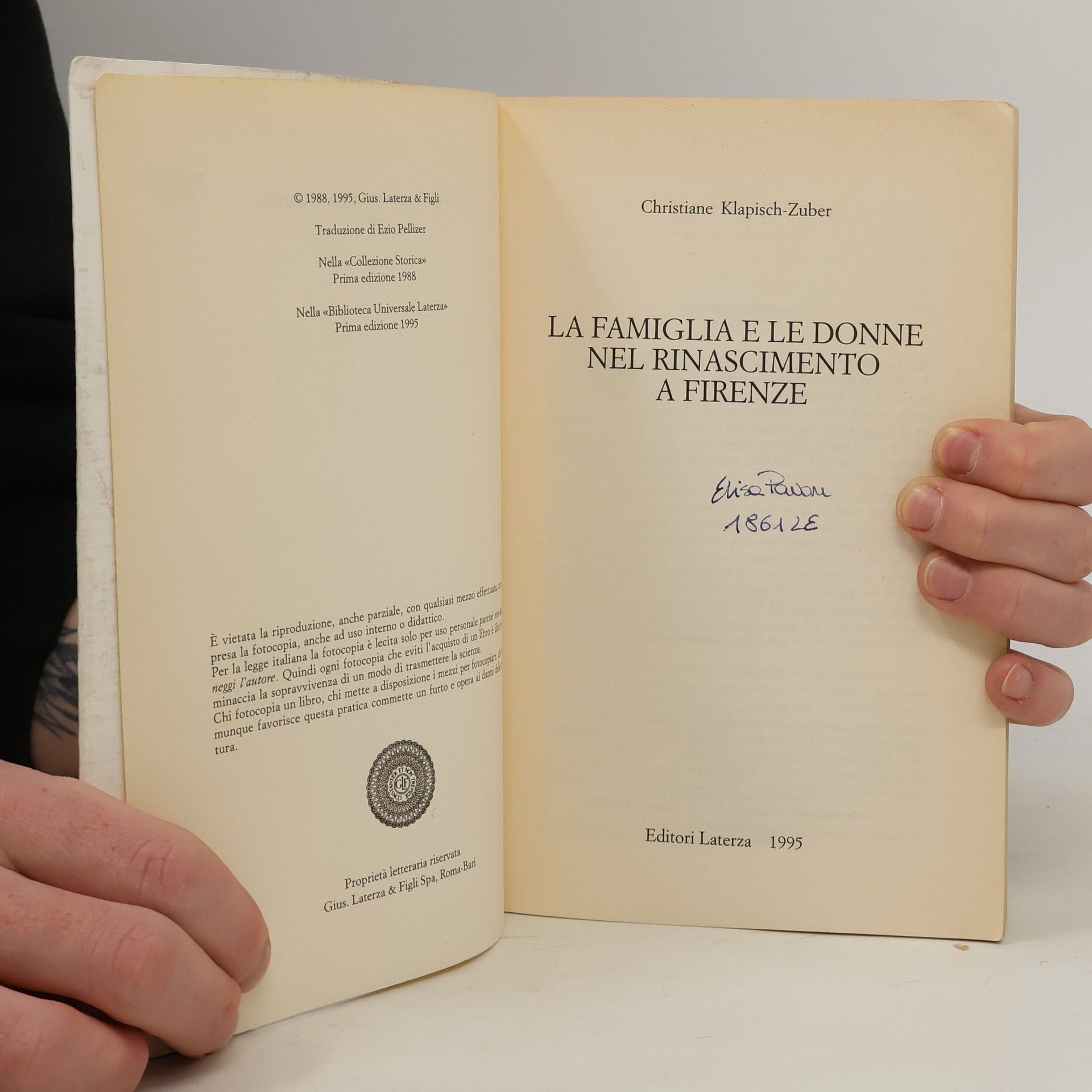 Christiane Klapisch Zuber La famiglia e le donne nel rinascimento a Firenze