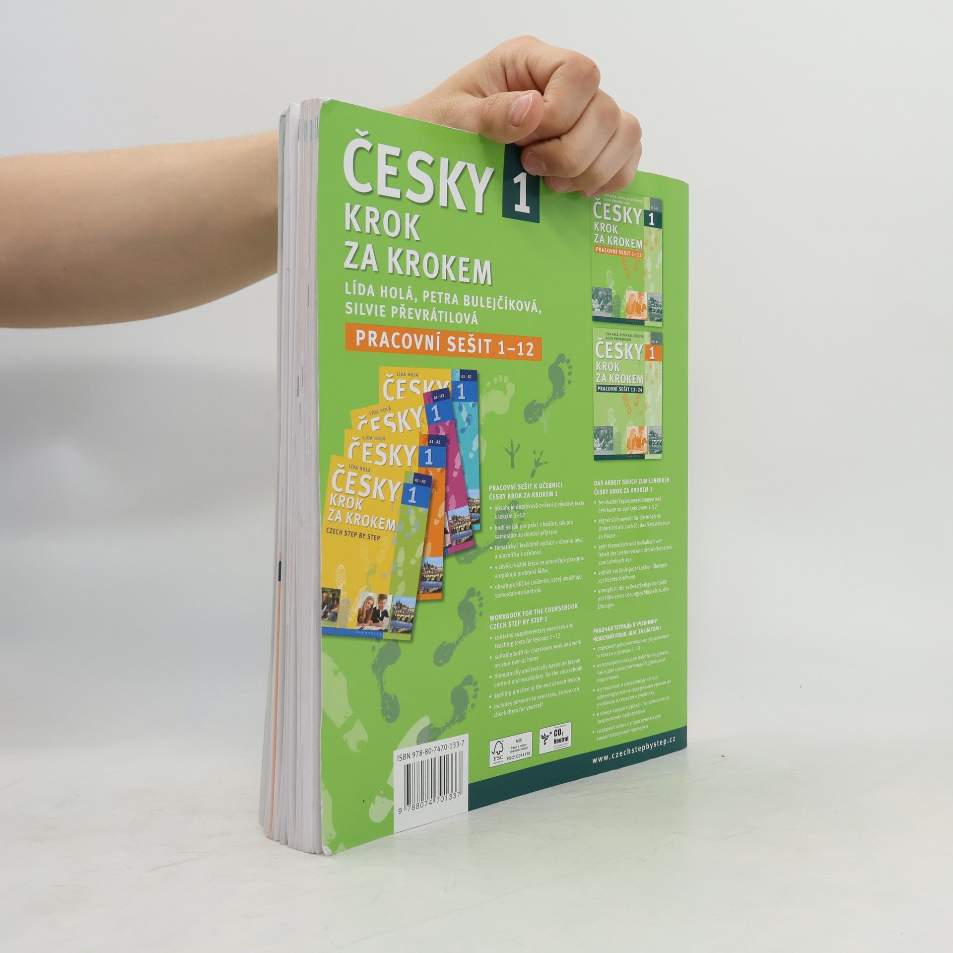 Lída Holá Česky krok za krokem 1. A1-A2. Pracovní sešit 1-12