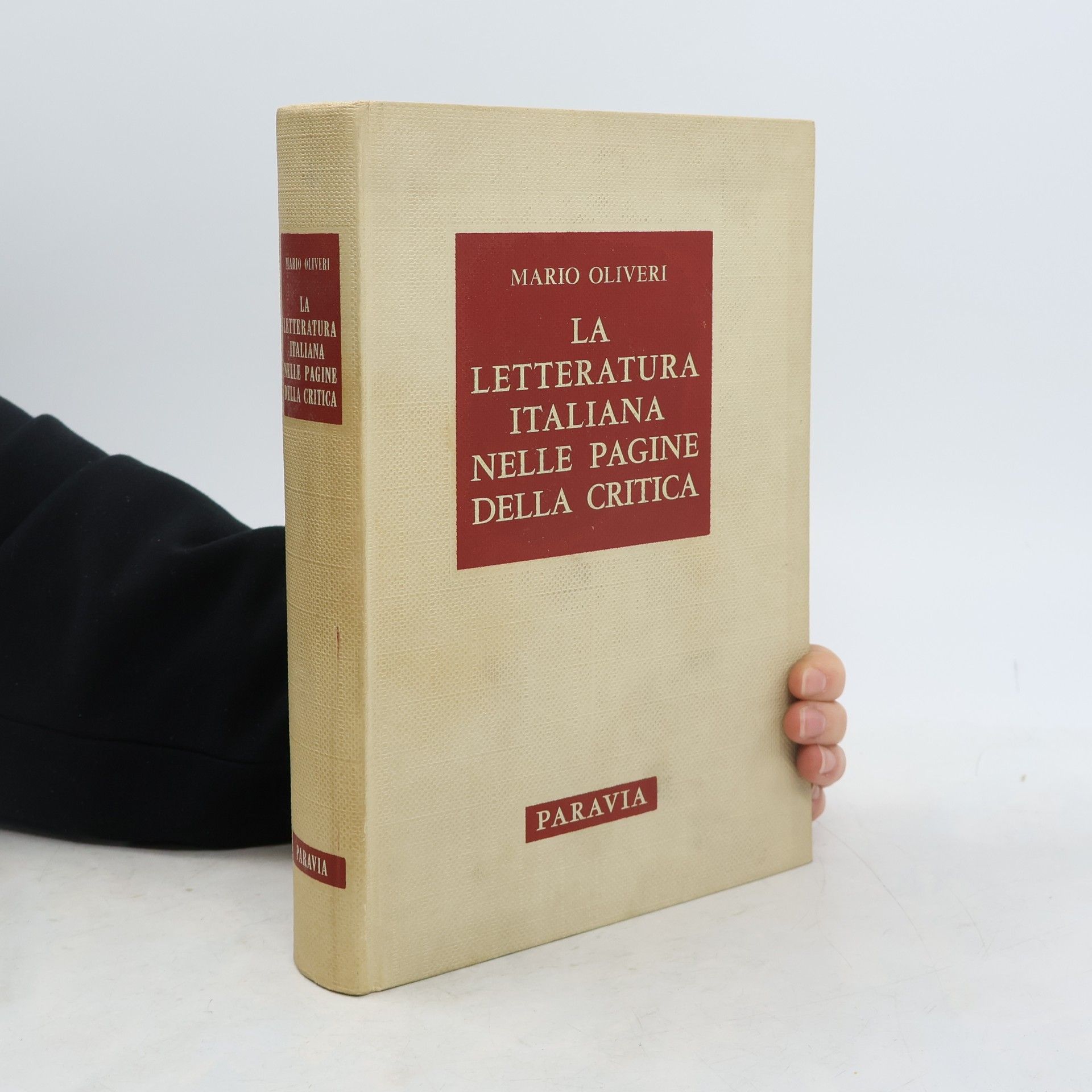 Mario Oliveri La letteratura italiana nelle pagine della critica