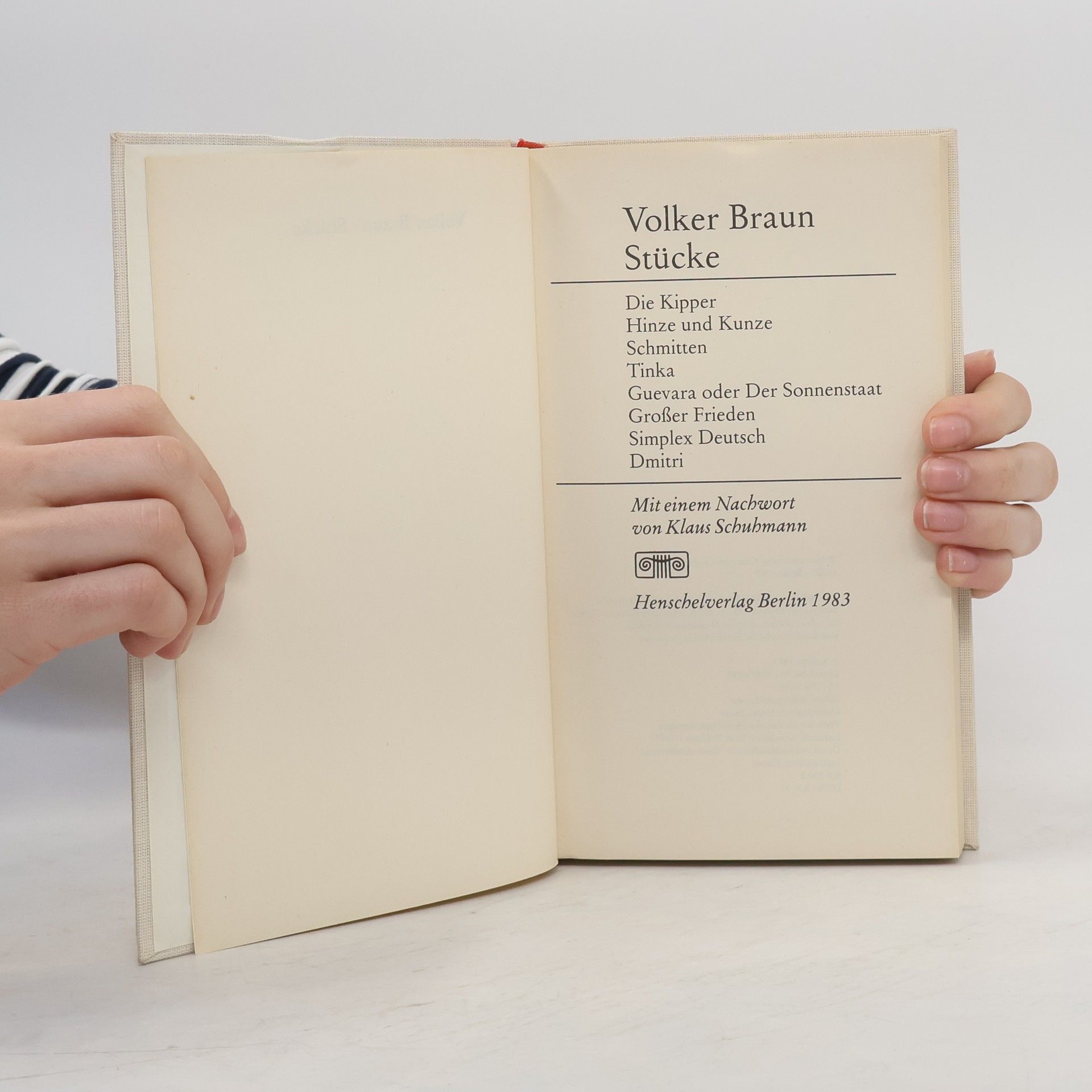 Volker Braun Stücke