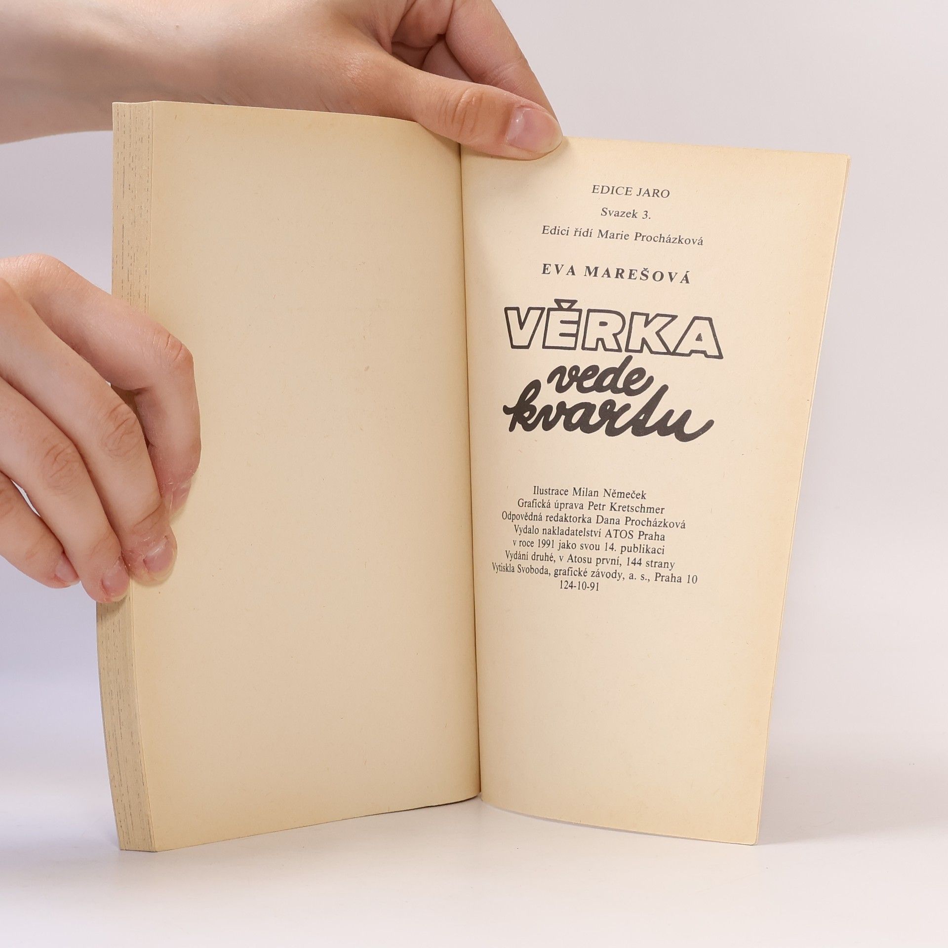 Eva Marešová Věrka vede kvartu