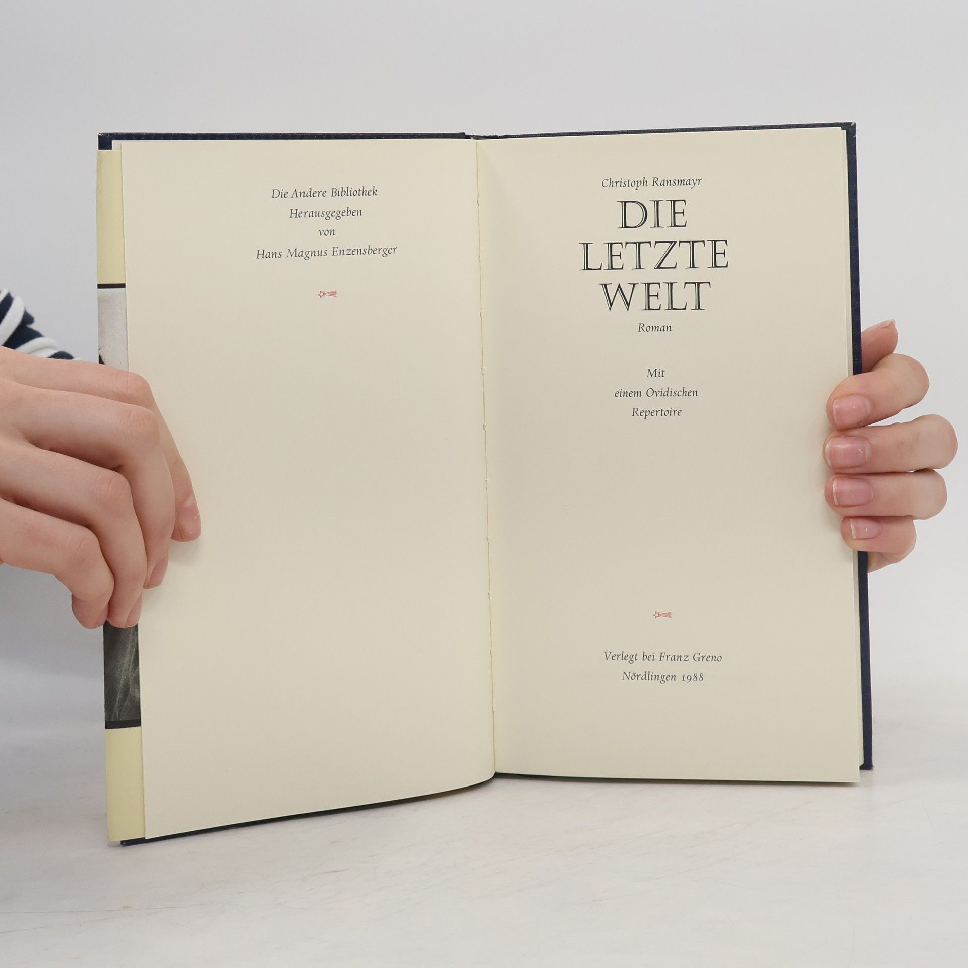 Christoph Ransmayr Die letzte Welt