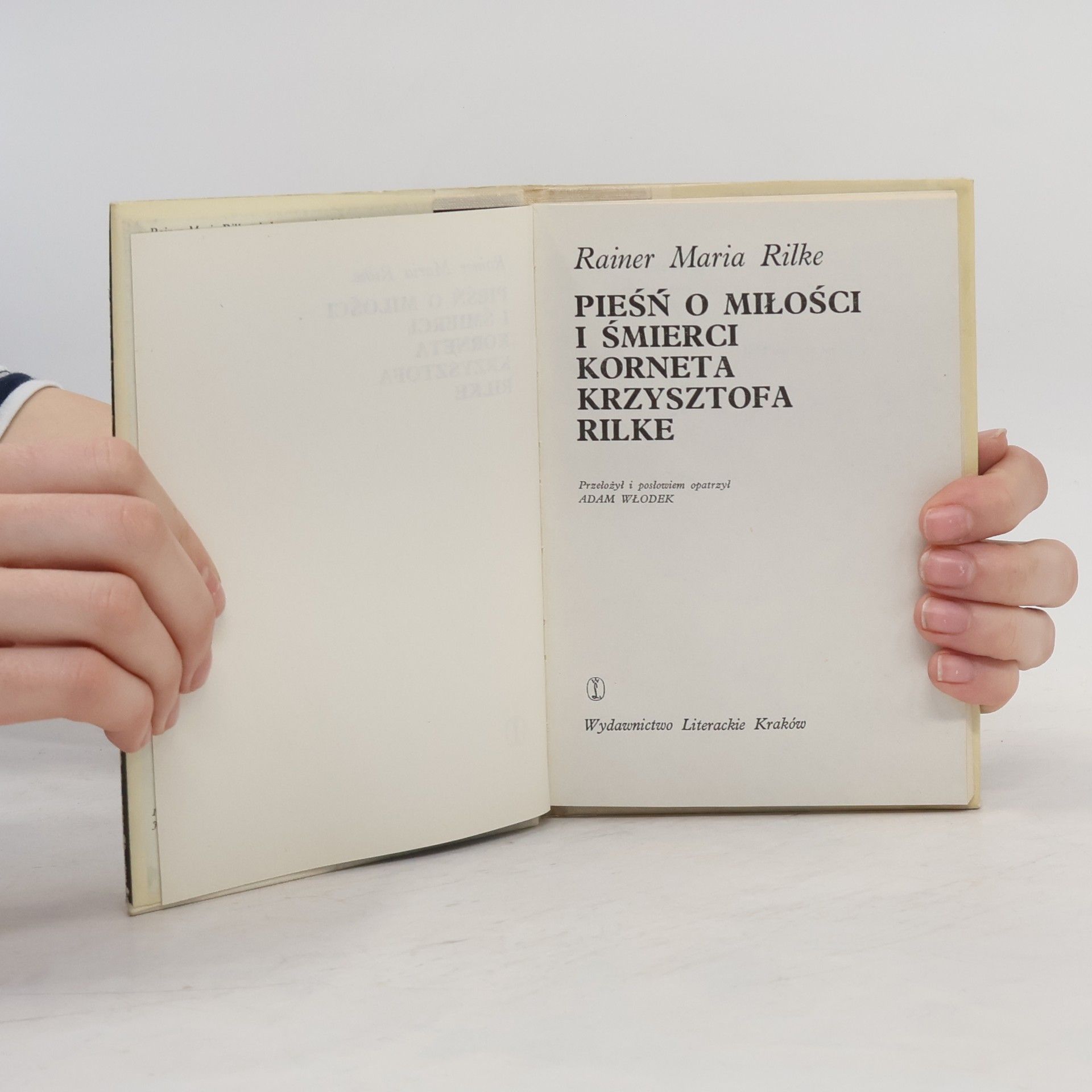 Rainer Maria Rilke Pieśń o miłości i śmierci korncla Krzysztofa