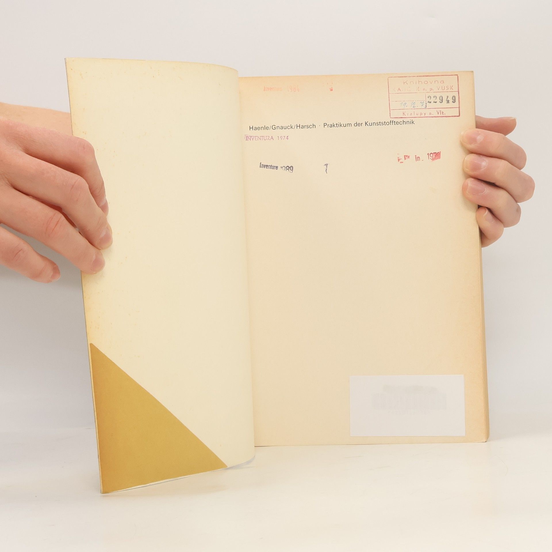 Siegfried Haenle Praktikum der Kunststofftechnik