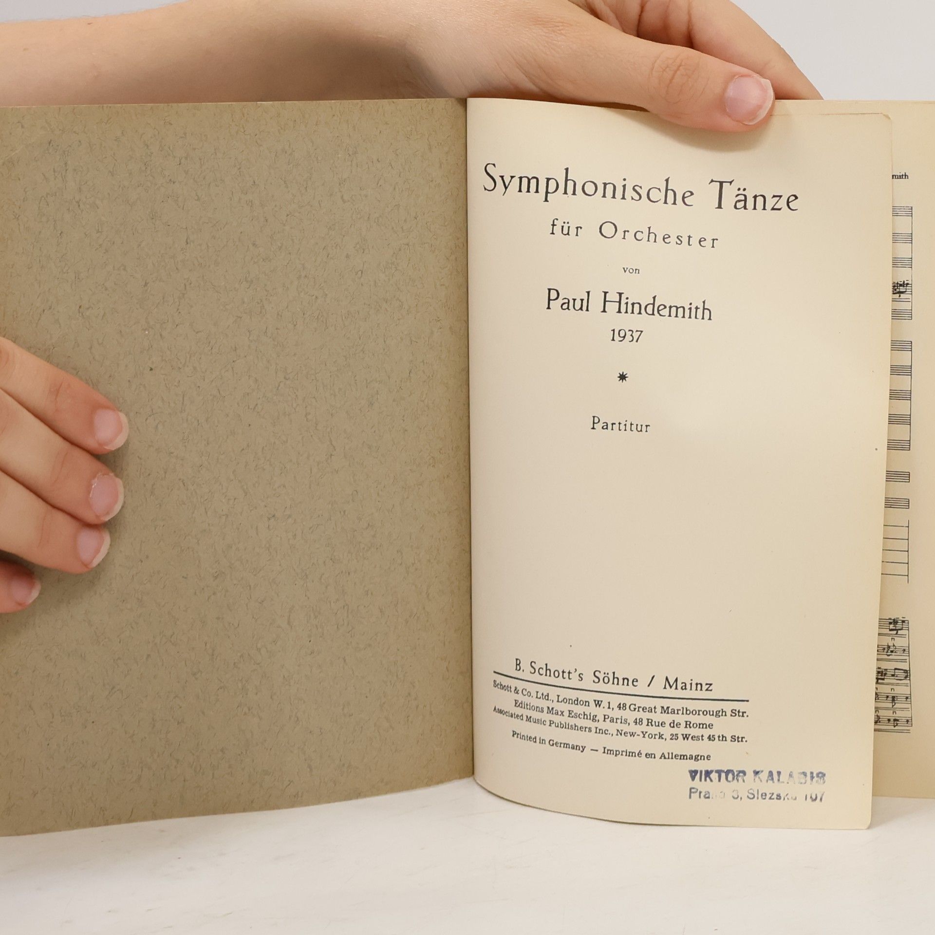 Paul Hindemith Symphonie Tänze