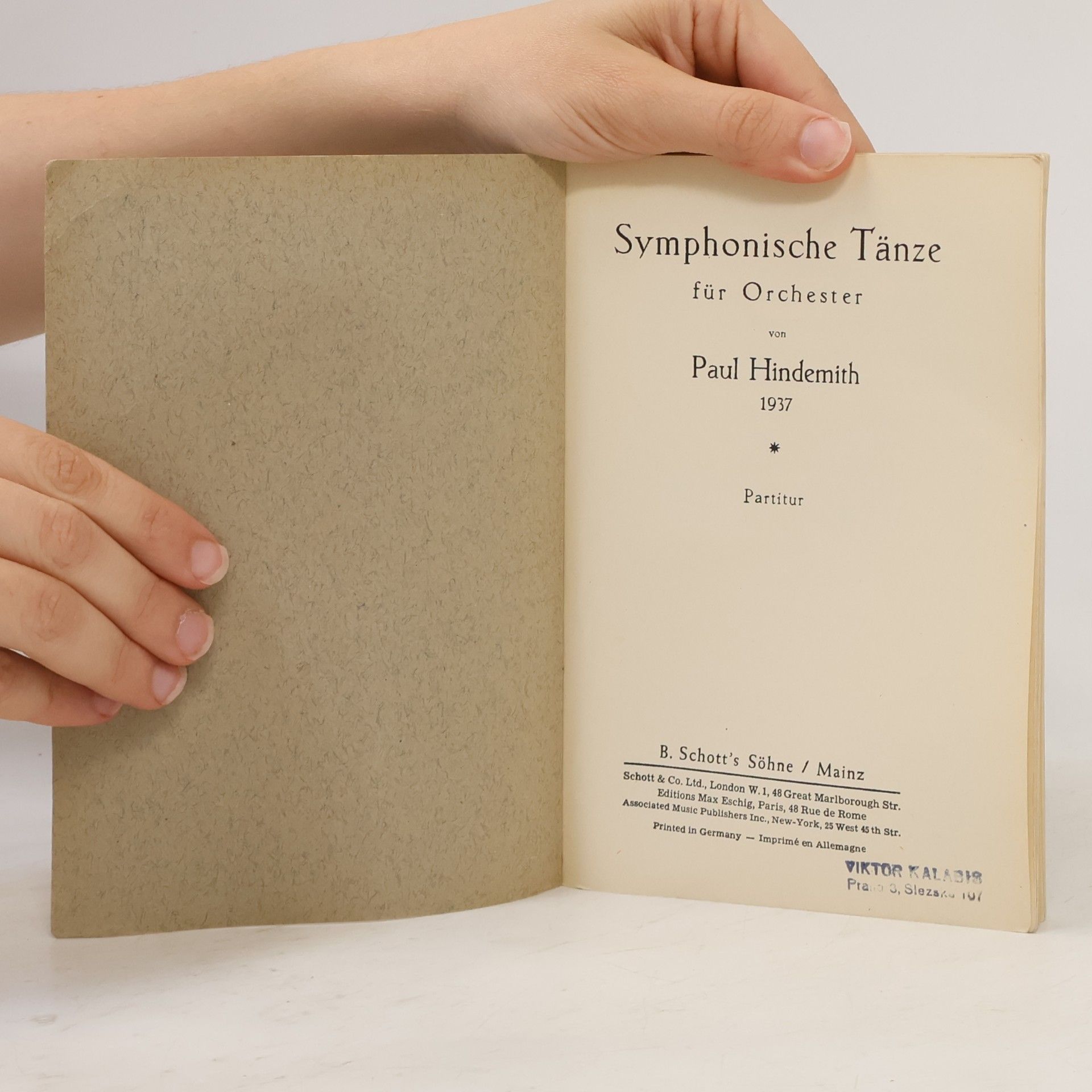 Paul Hindemith Symphonie Tänze