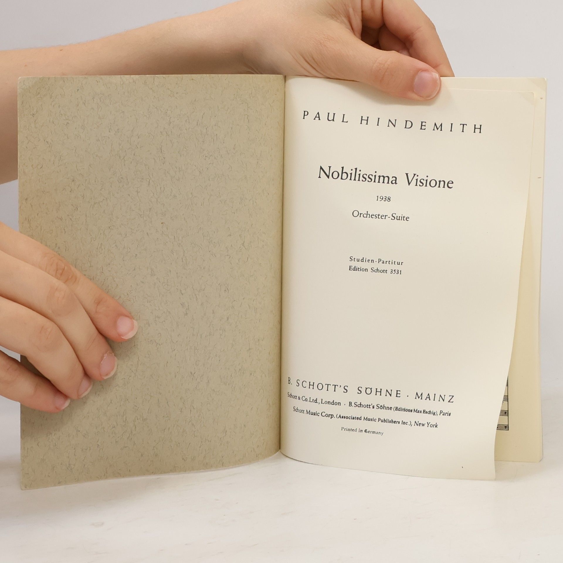 Paul Hindemith Nobilissima Visione. Orchester - Suite