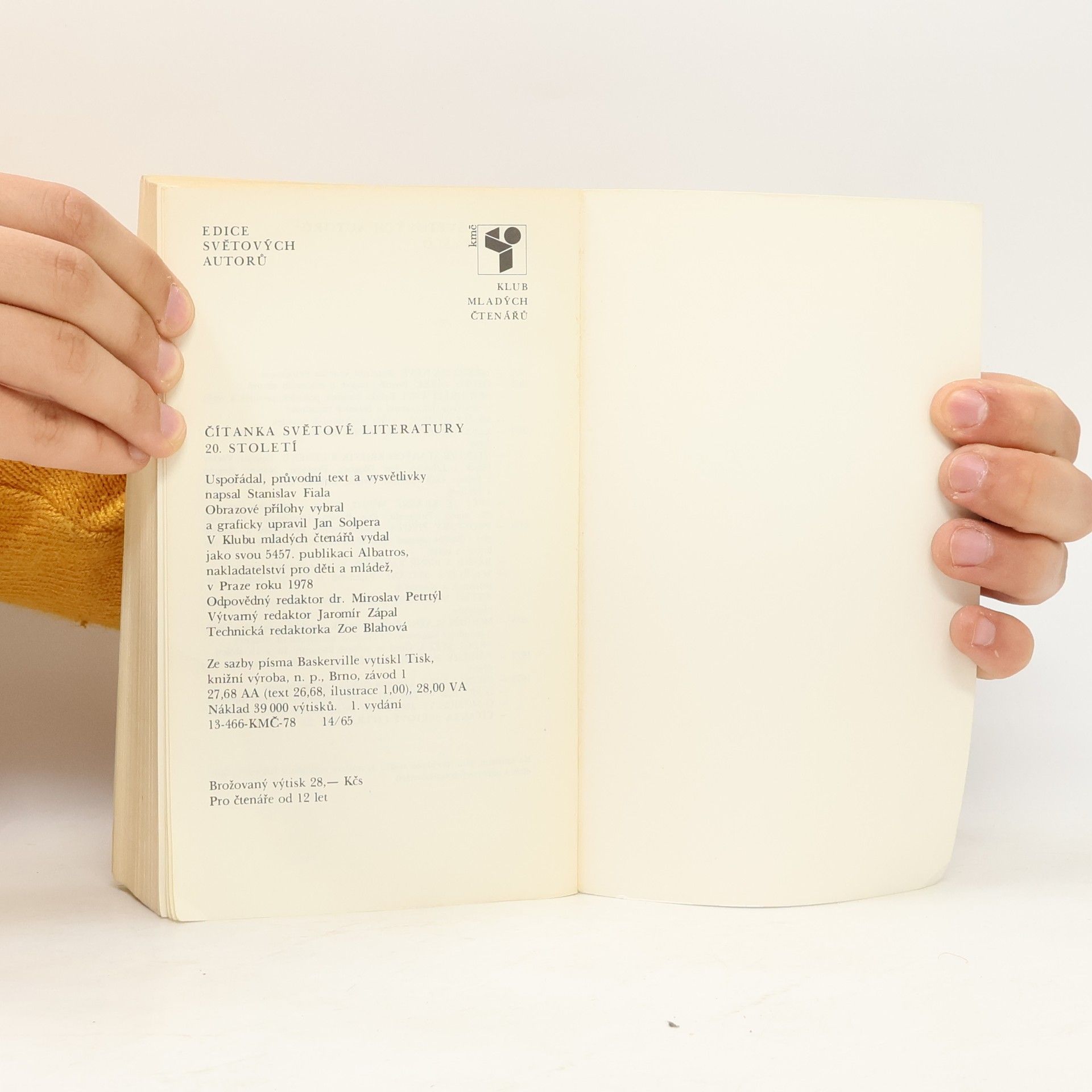 Stanislav Fiala Čítanka světové literatury 20. století