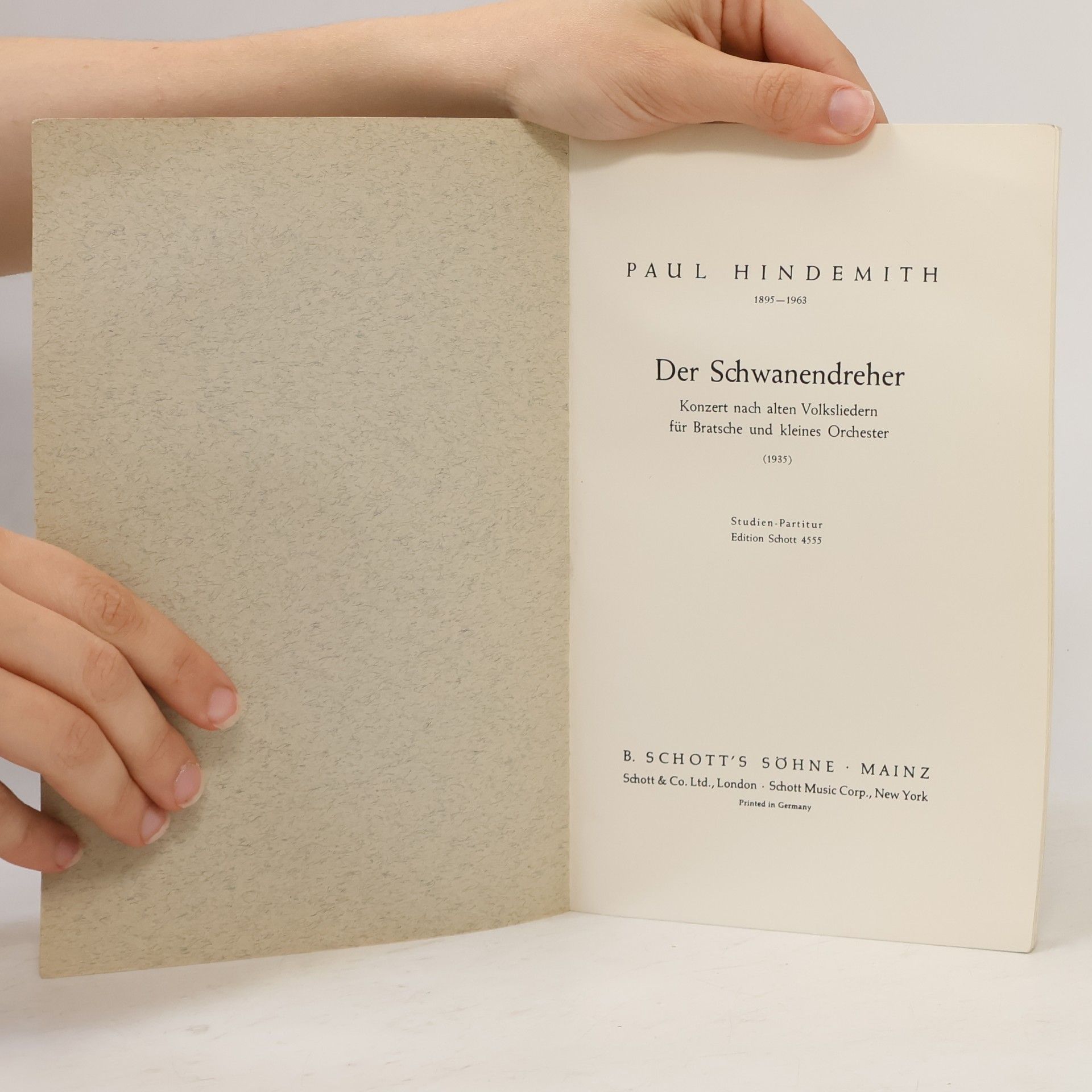 Paul Hindemith Der Schwanendreher