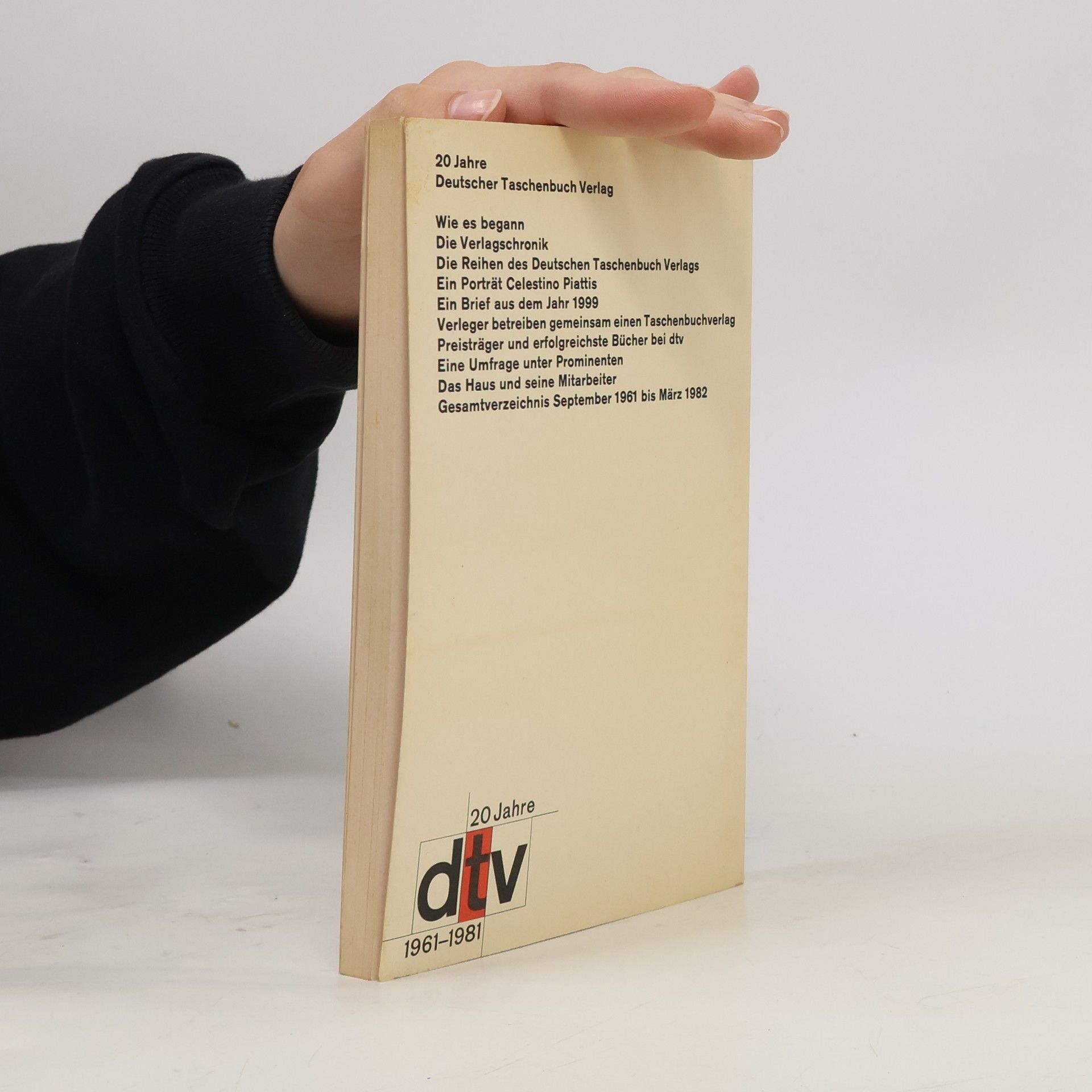 20 [Zwanzig] Jahre Deutscher Taschenbuch-Verlag