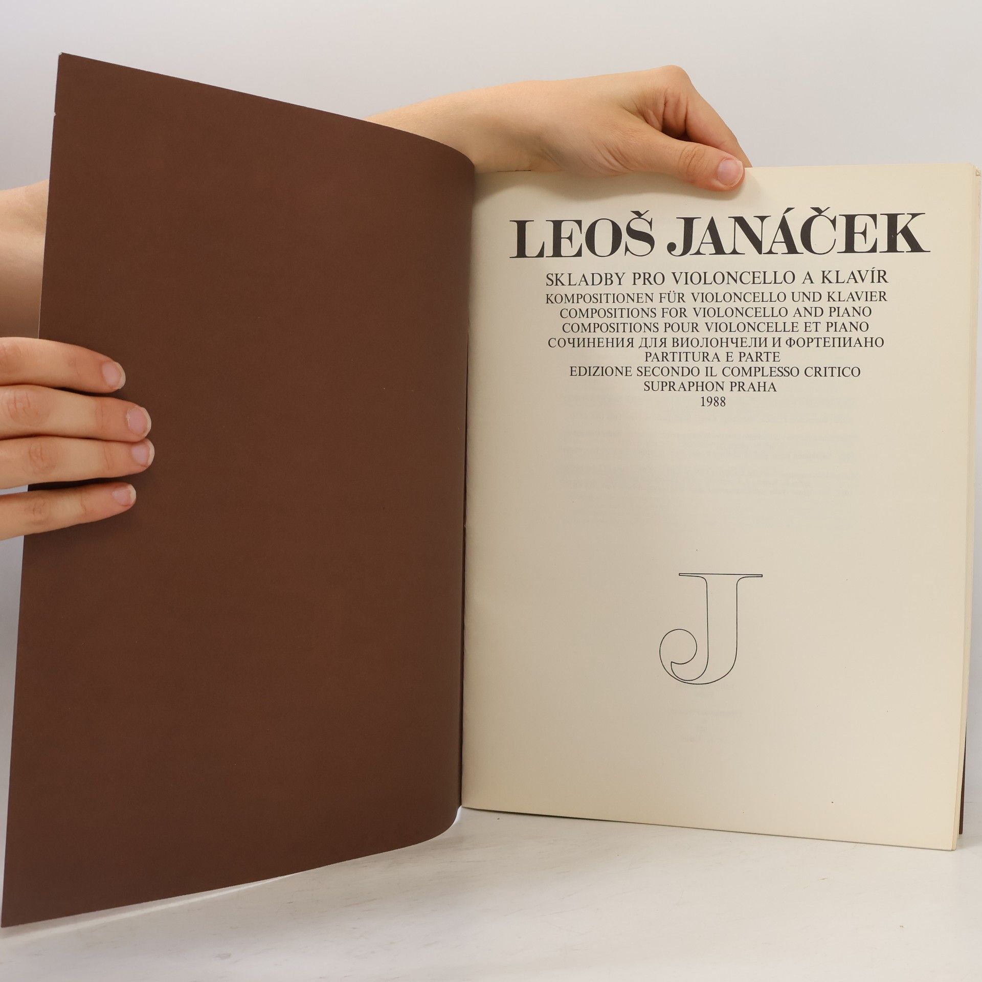 Leoš Janáček Composizioni da Camera. Skladby pro violoncello a klavír