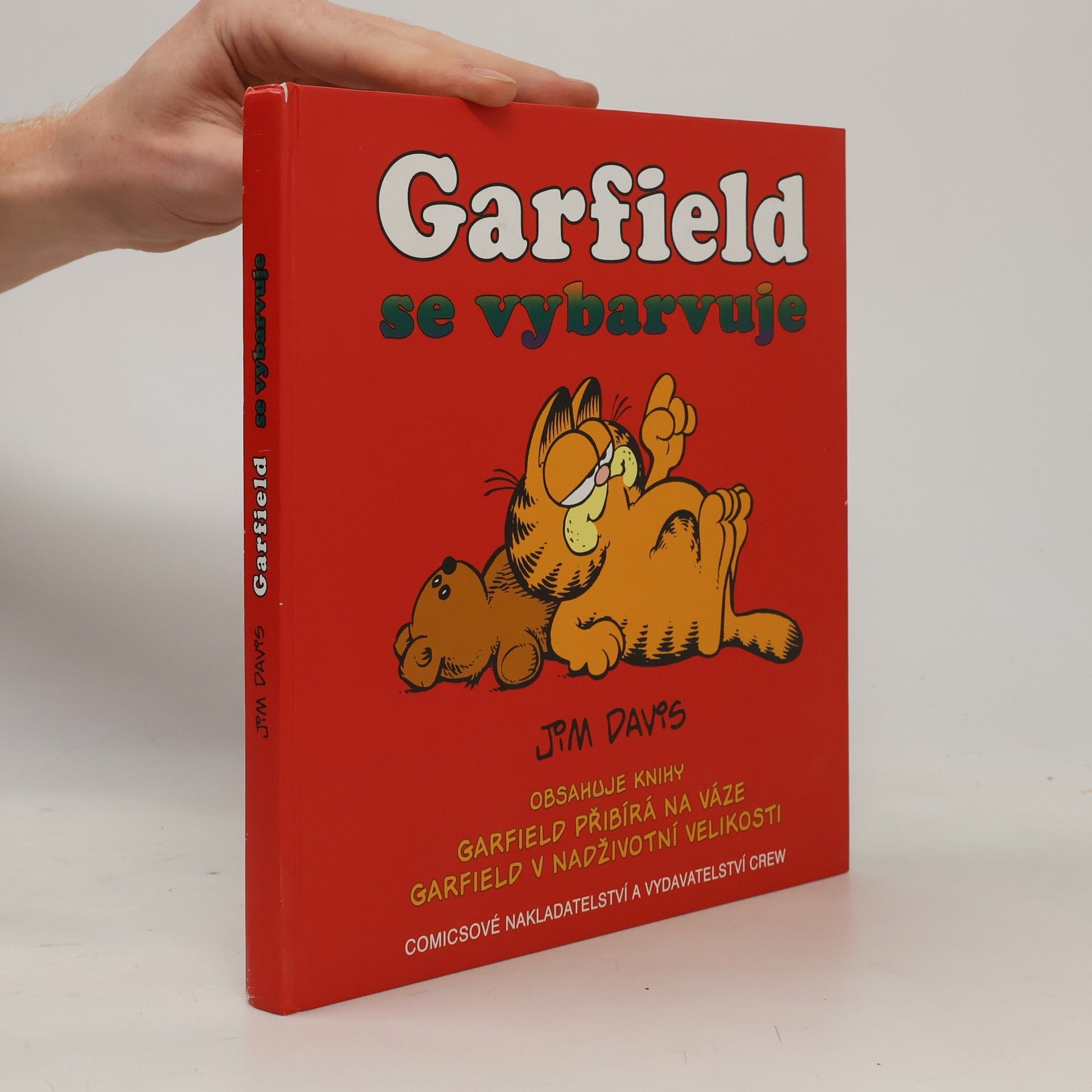Jim Davis Garfield se vybarvuje