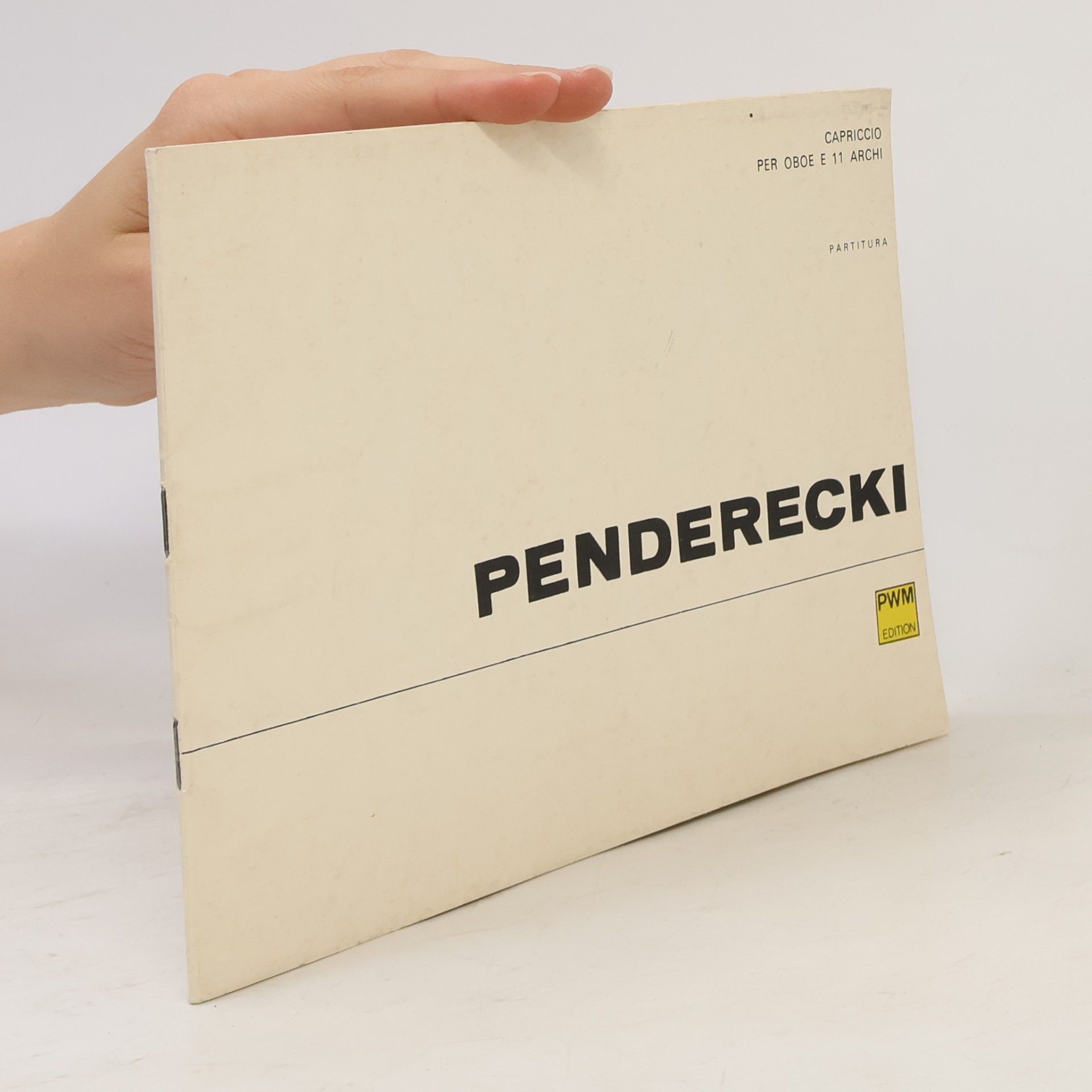 Krzysztof Penderecki Capriccio per oboe e 11 archi