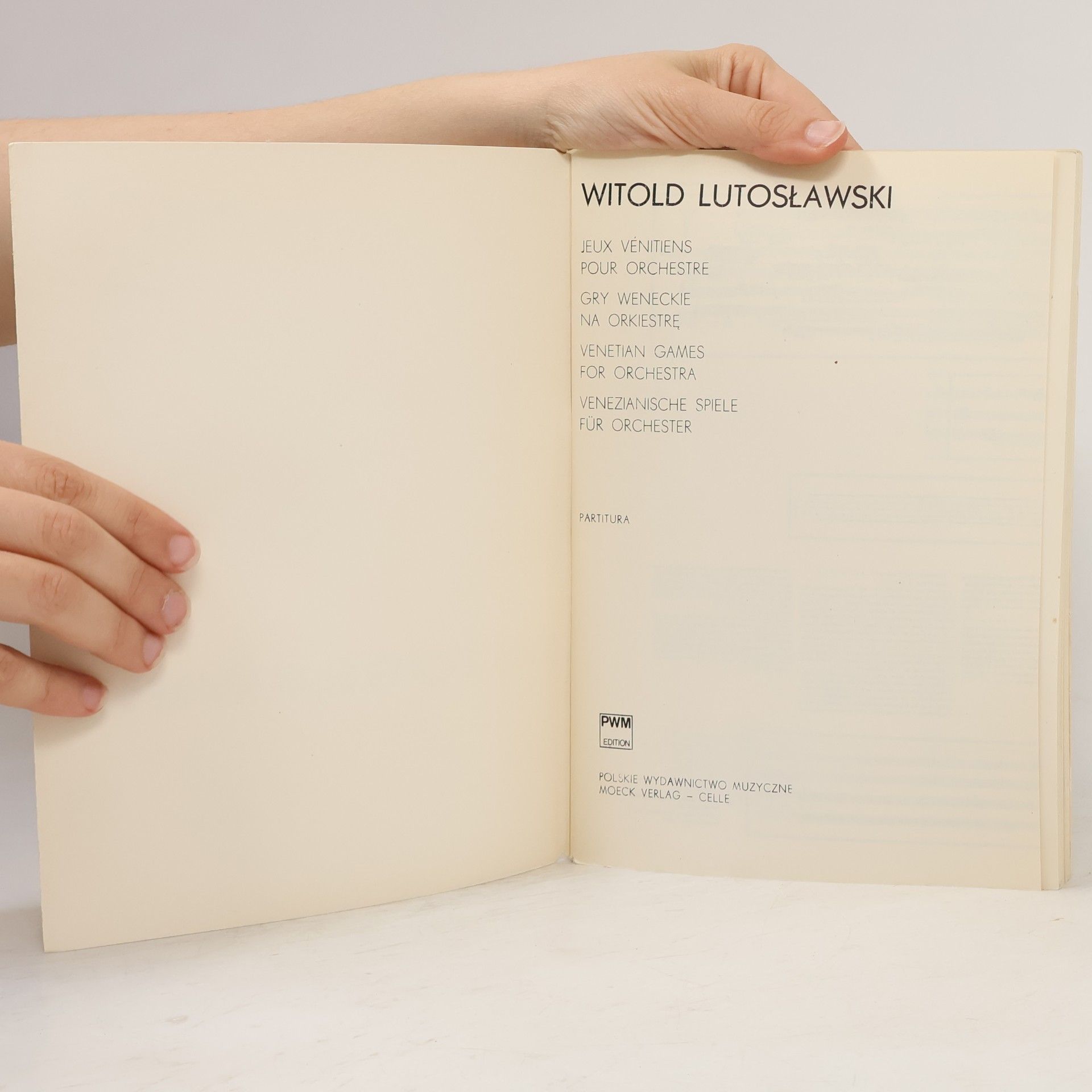 Wincenty Lutosławski Venetian games for orchestra