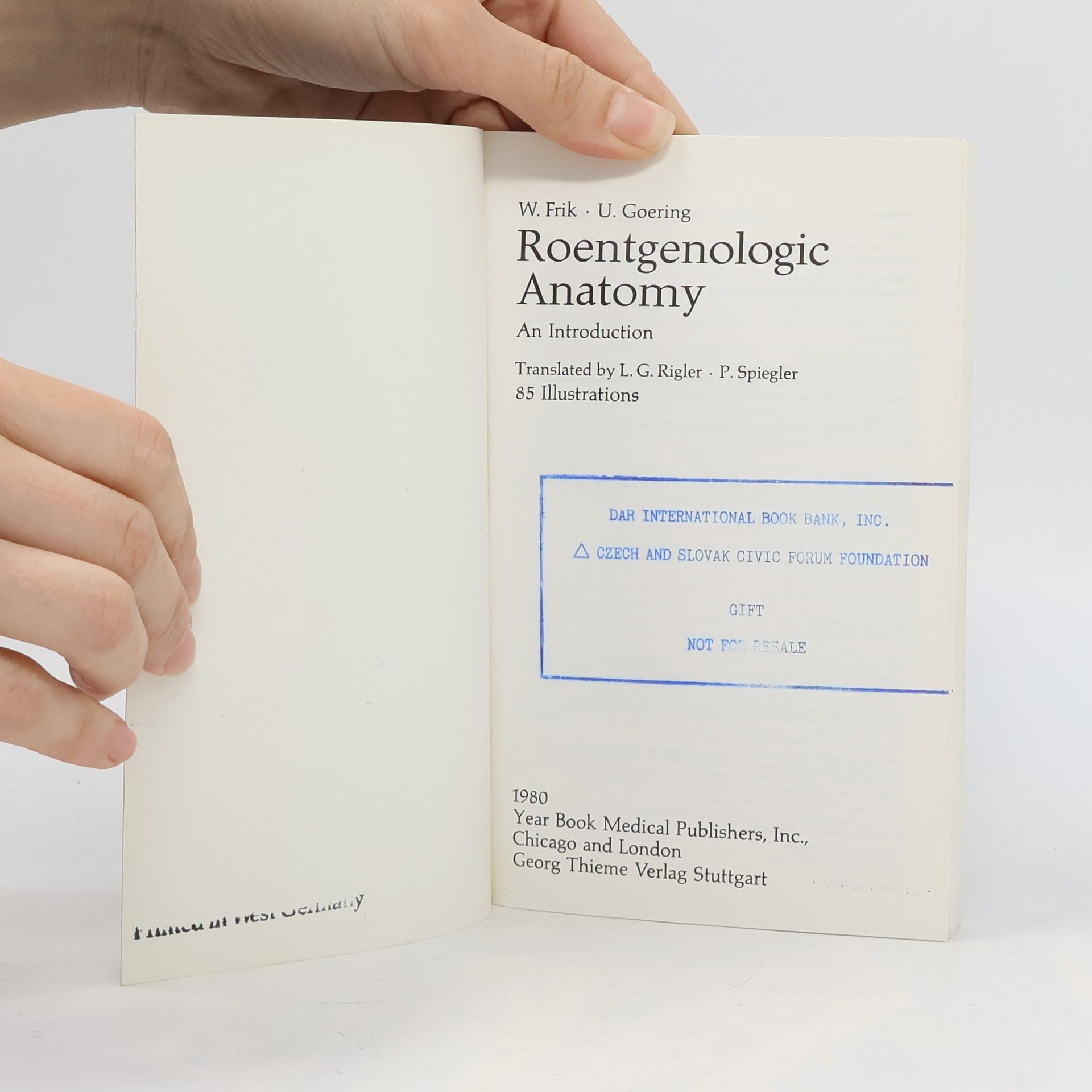 Wolfgang Frik Roentgenologic Anatomy