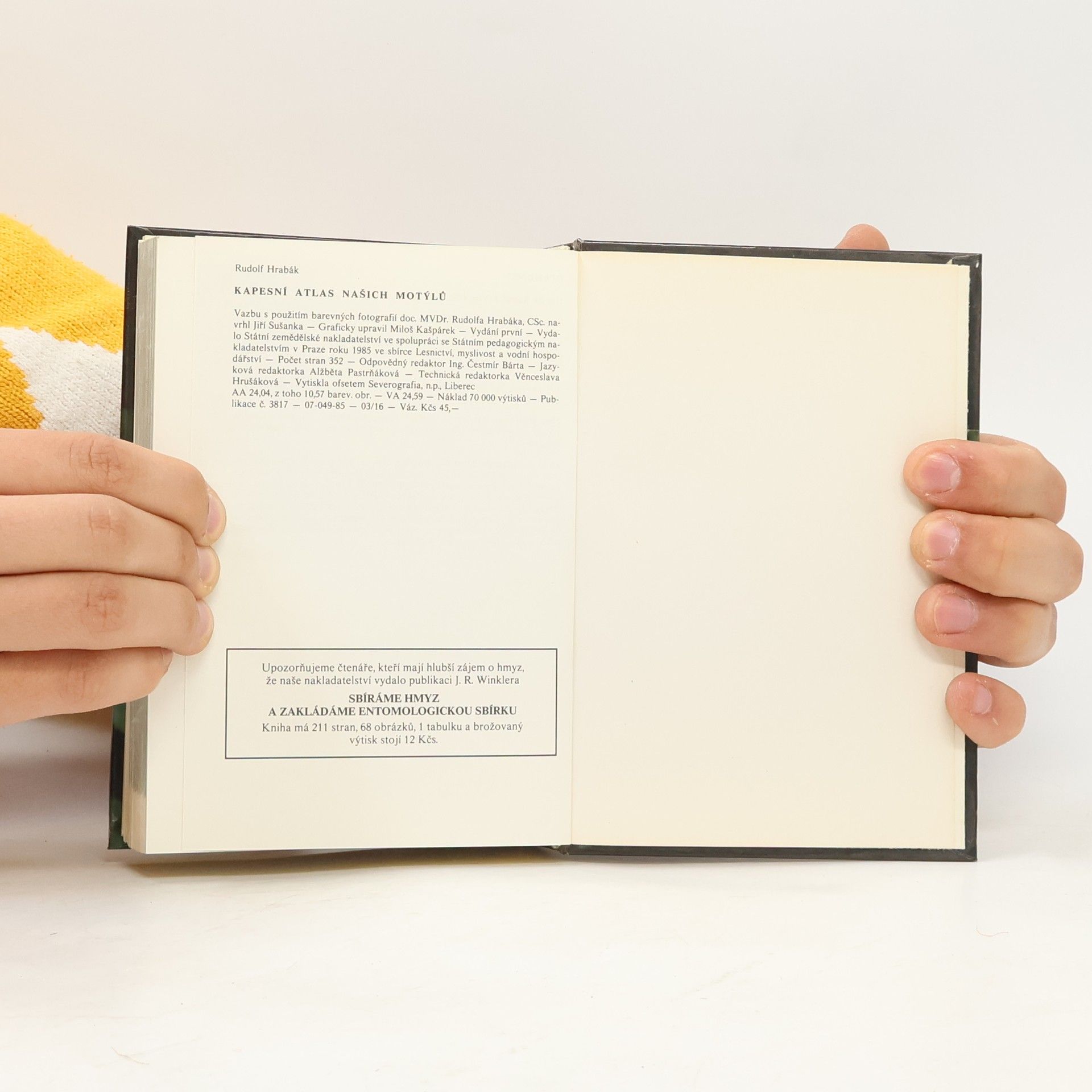 Rudolf Hrabák Kapesní atlas našich motýlů