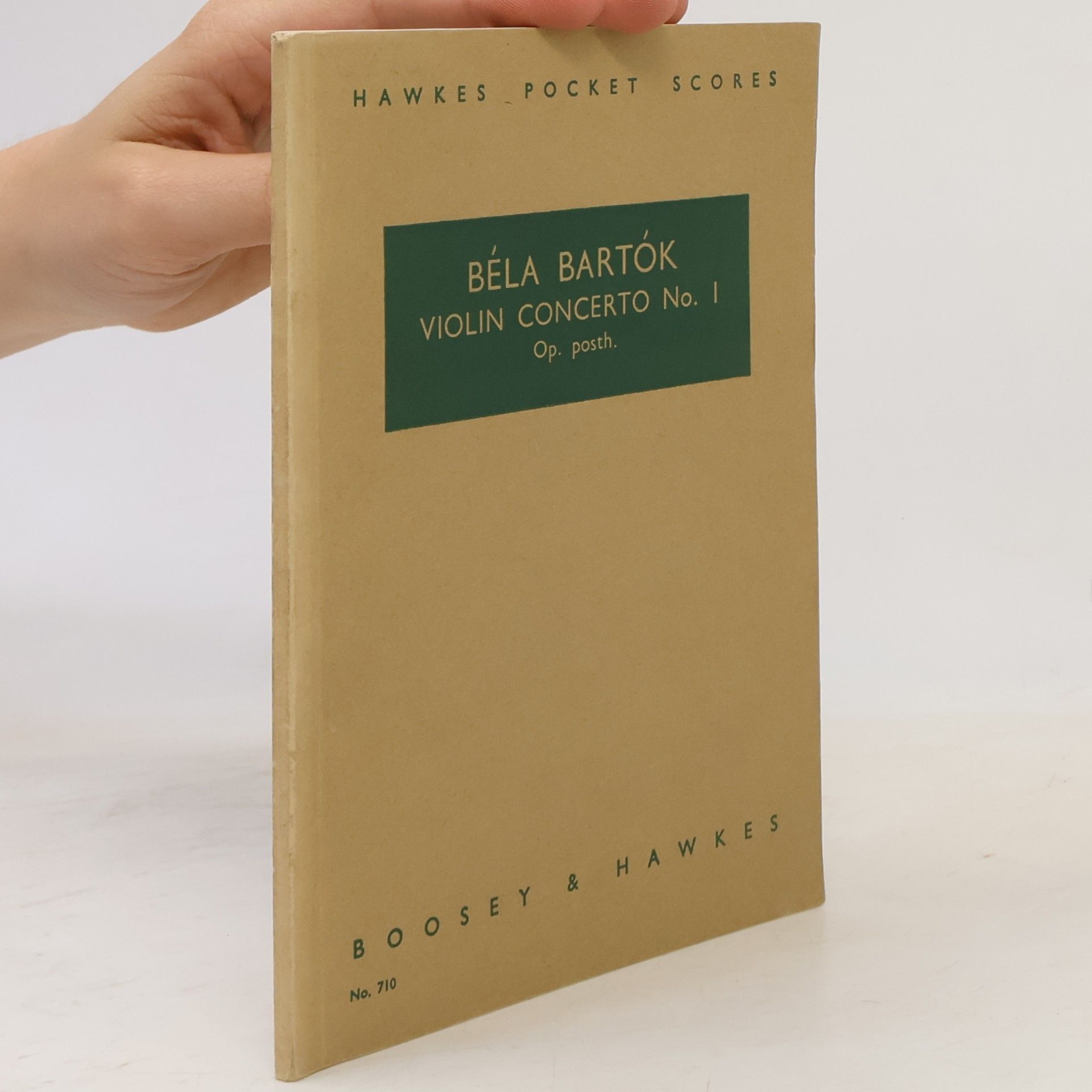 Béla Bartók Violin Concerto No. 1, Opus Posthumous