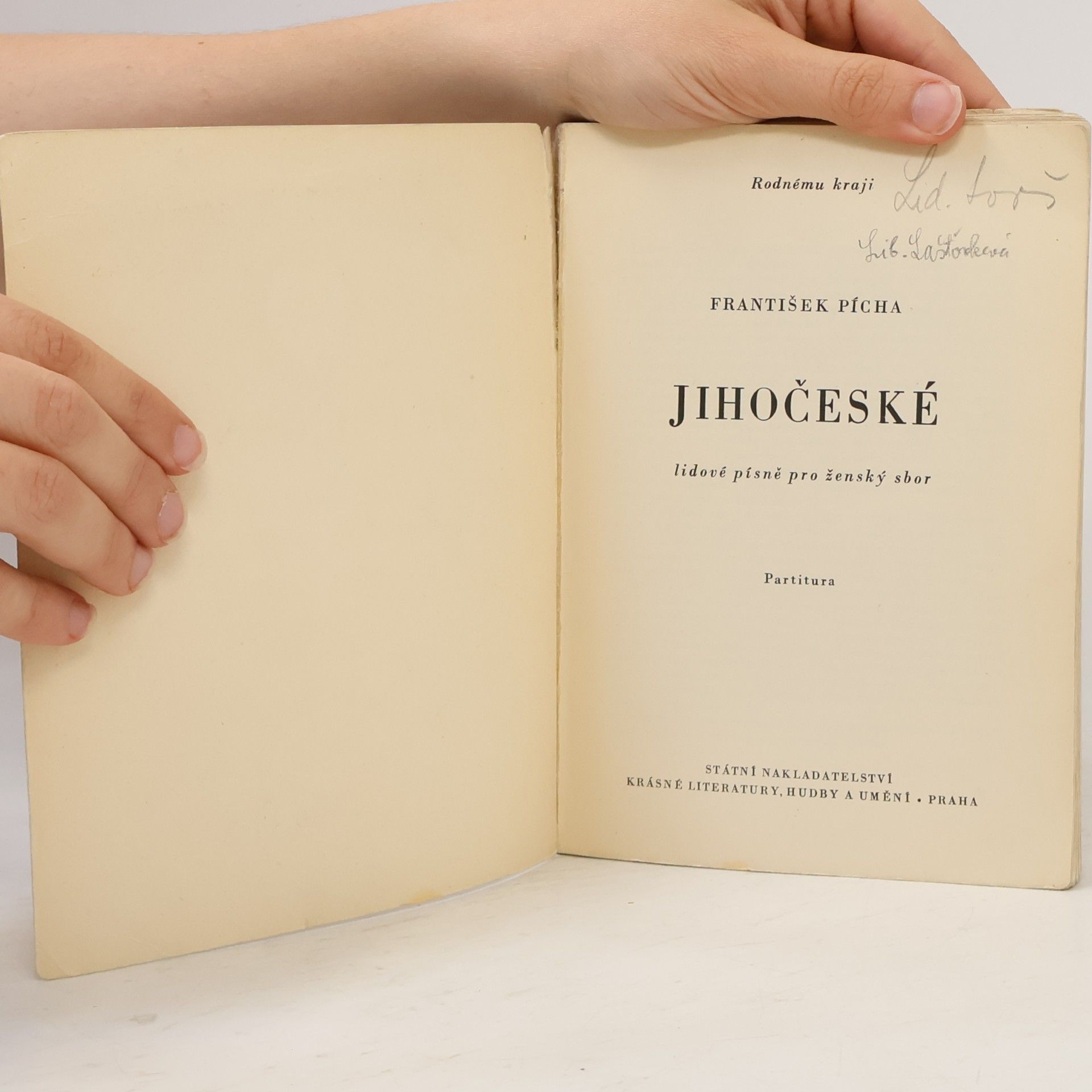 František Pícha Jihočeské lidové písně pro ženský sbor