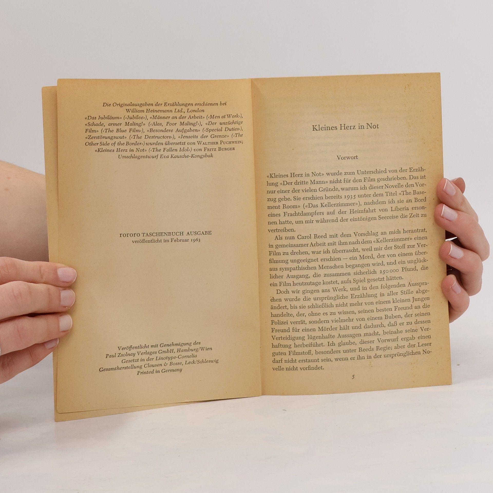 Graham Greene Kleines Herz in Not