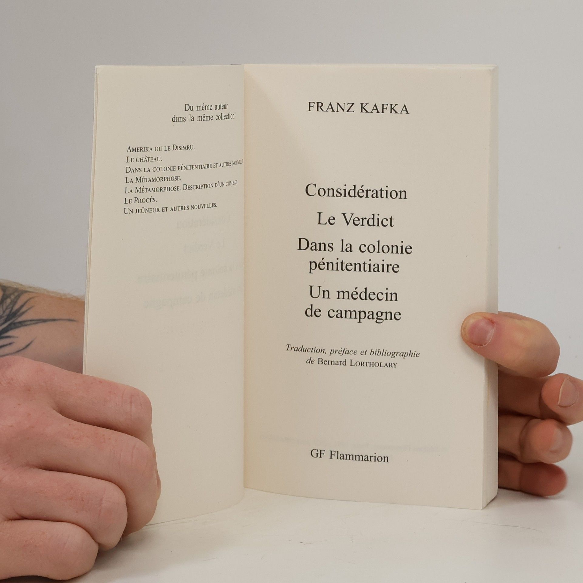 Franz Kafka Dans la colonie pénitentiaire et autres nouvelles