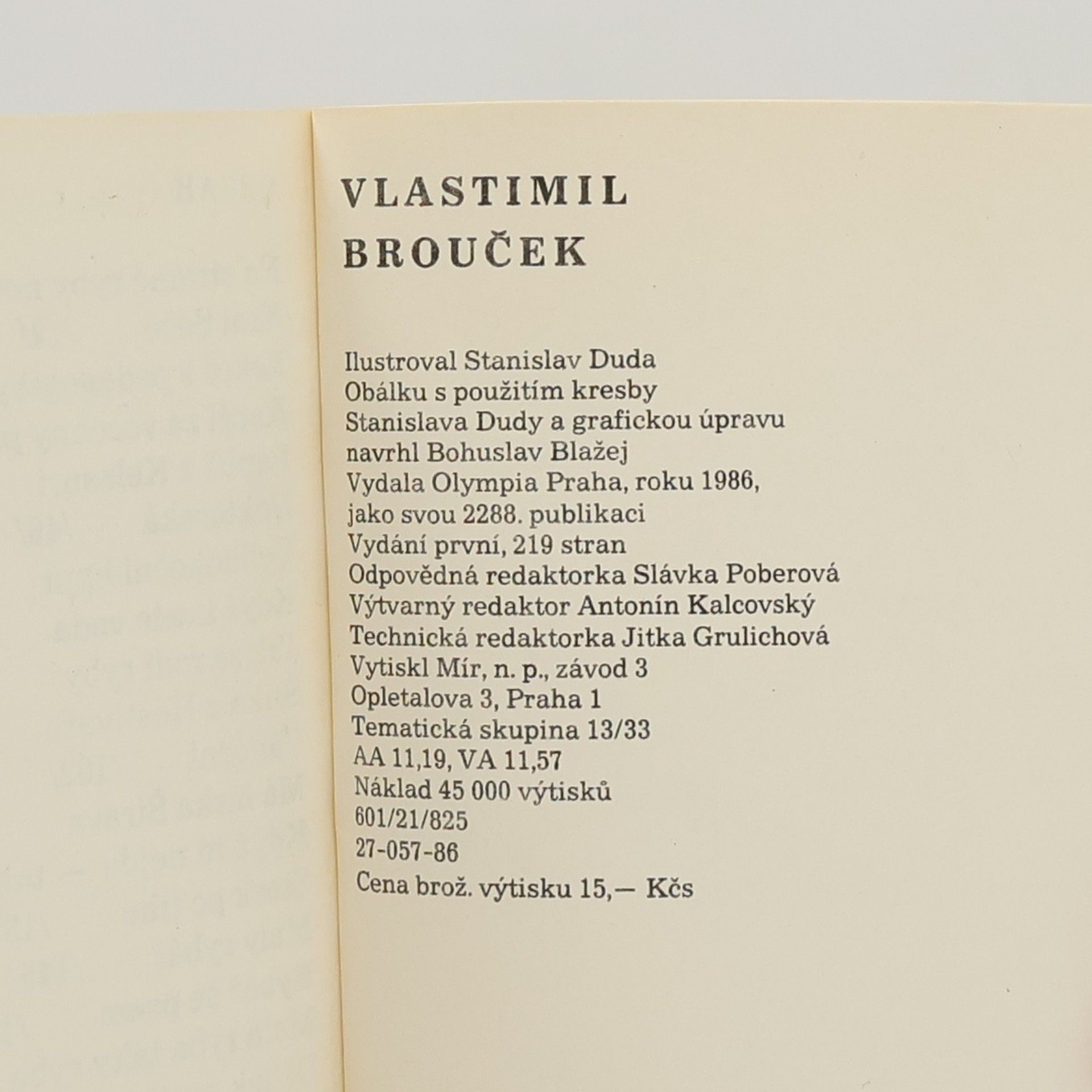 Vlastimil Brouček Chytání naděje