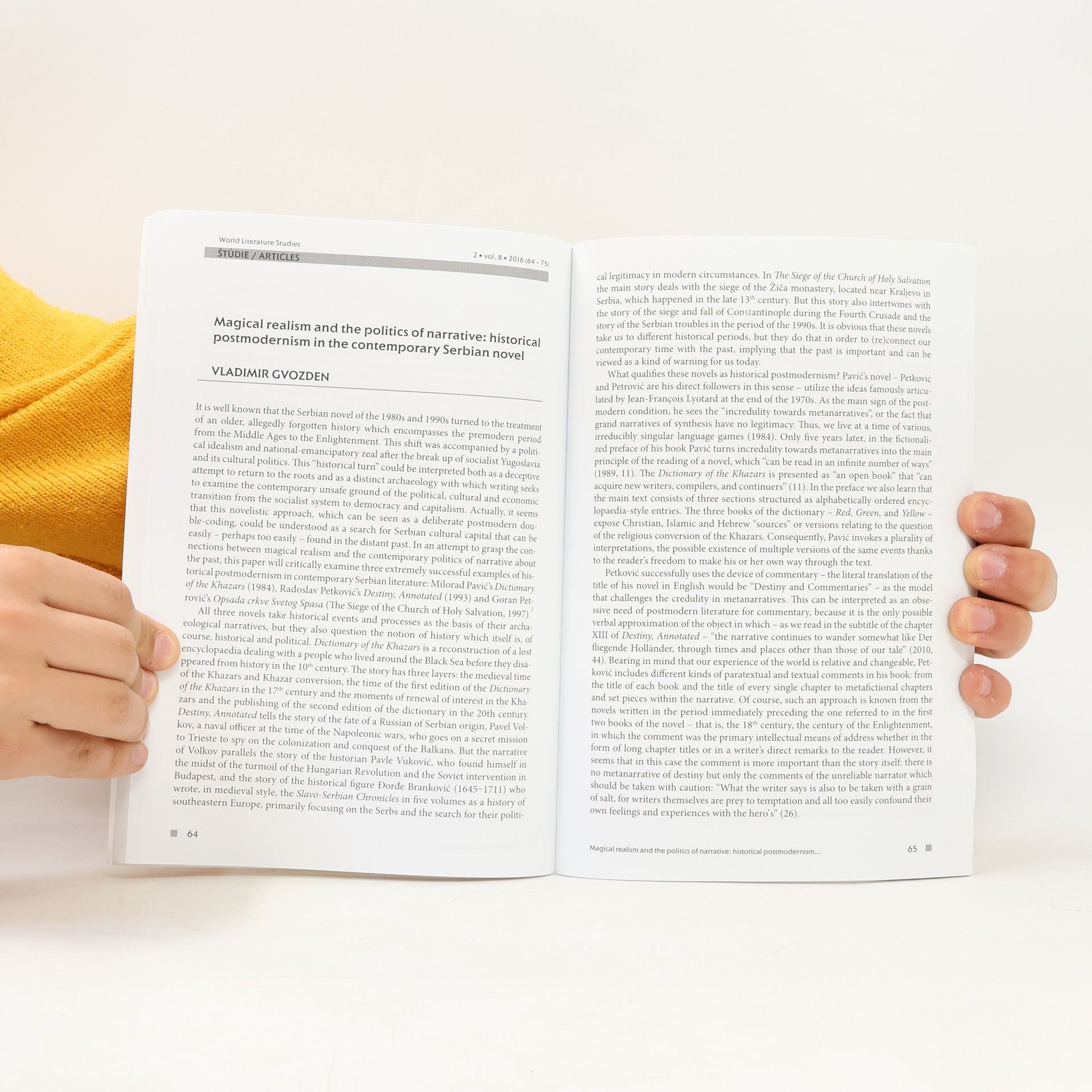 Auteurscollectief World Literature Studies 2/2016. Vol. 8