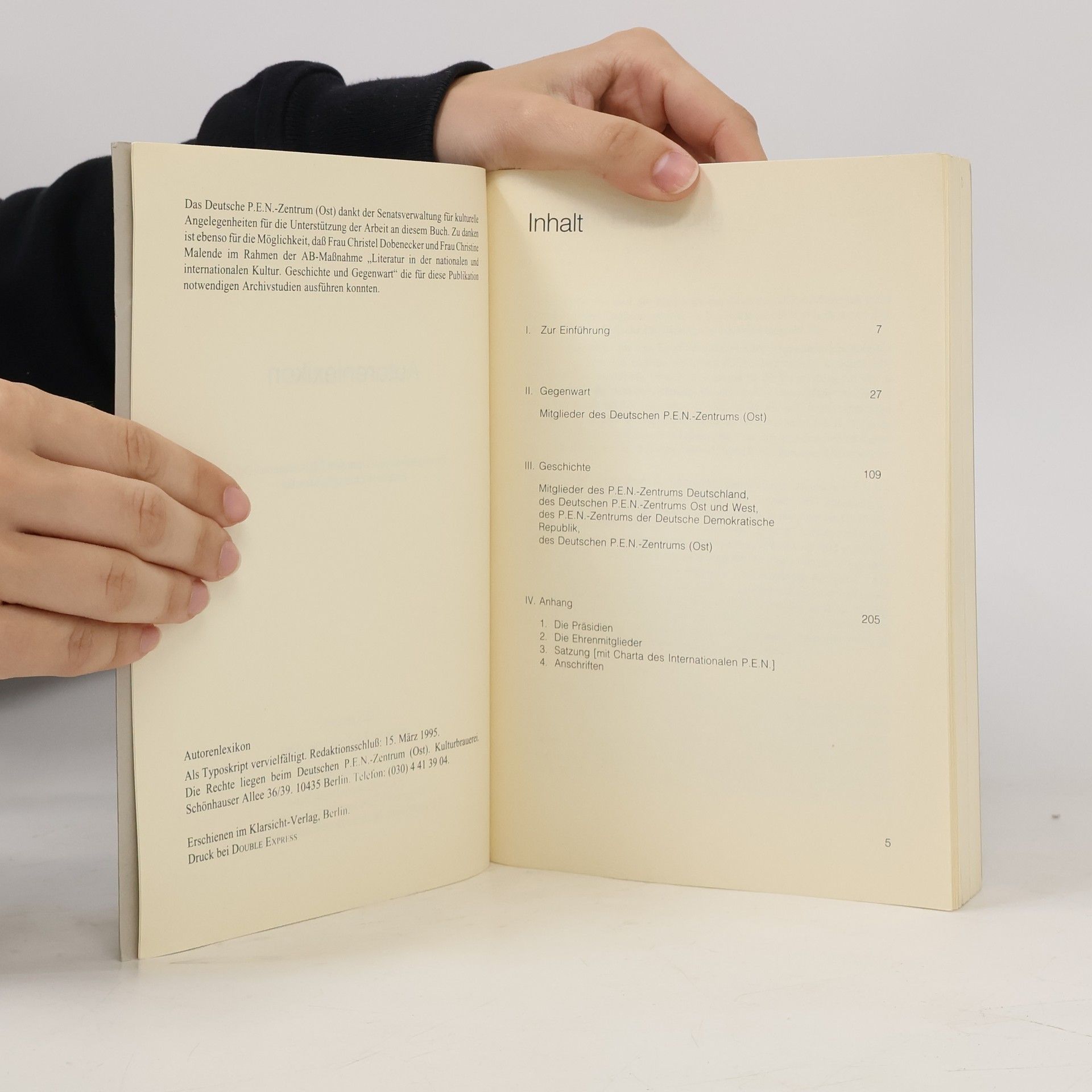 Collectif d'auteurs Autorenlexikon Deutsches P.E.N.-Zentrum (Ost)