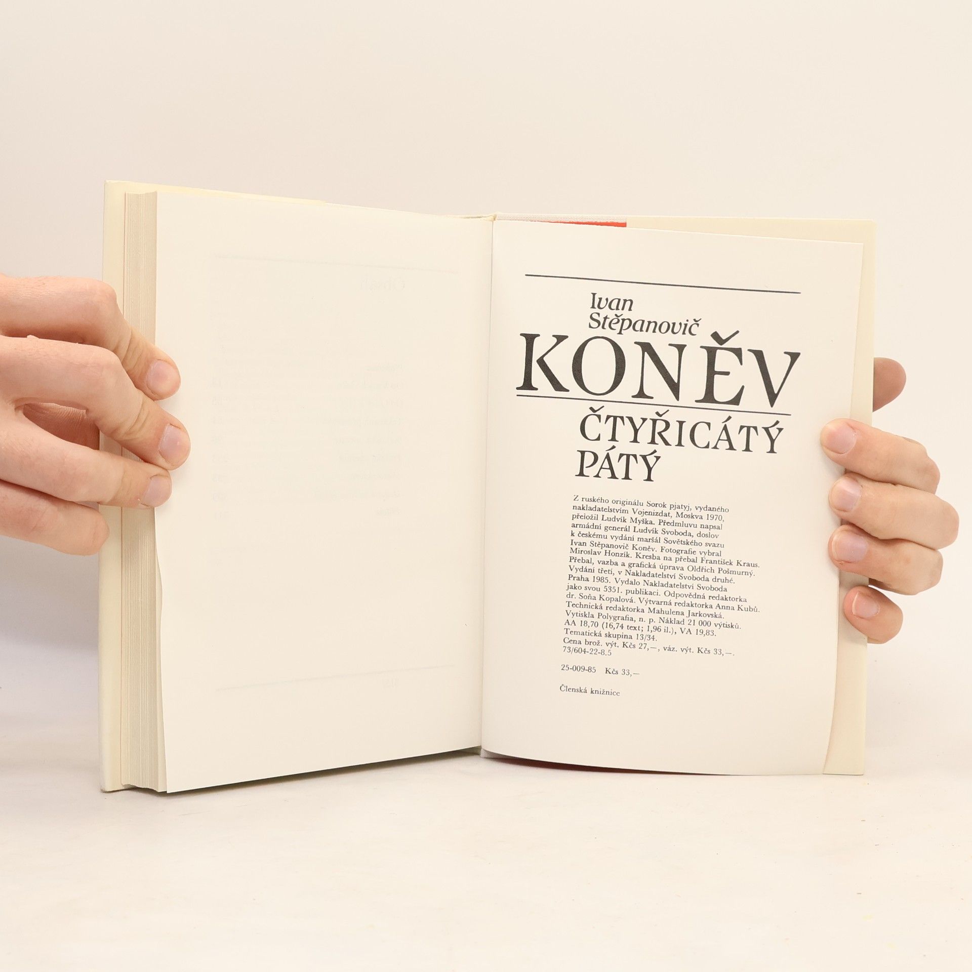 Ivan Stepanovič Konev Čtyřicátý pátý