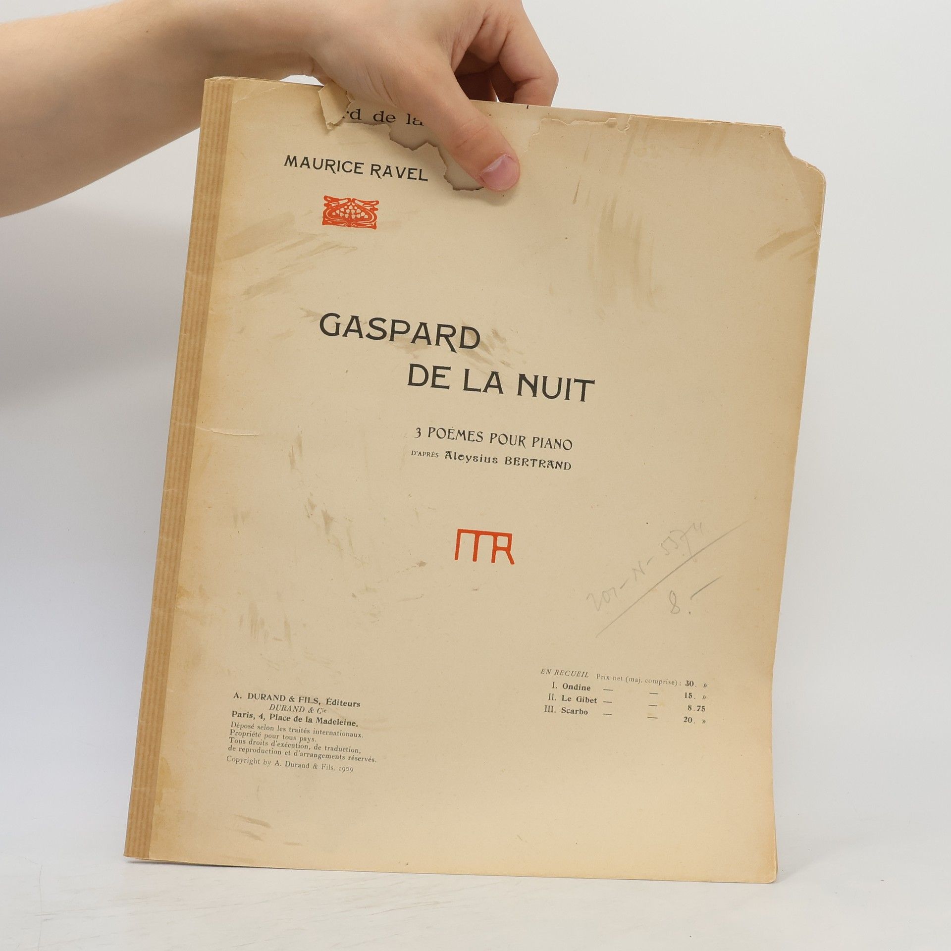 Maurice Ravel Gaspard de la nuit