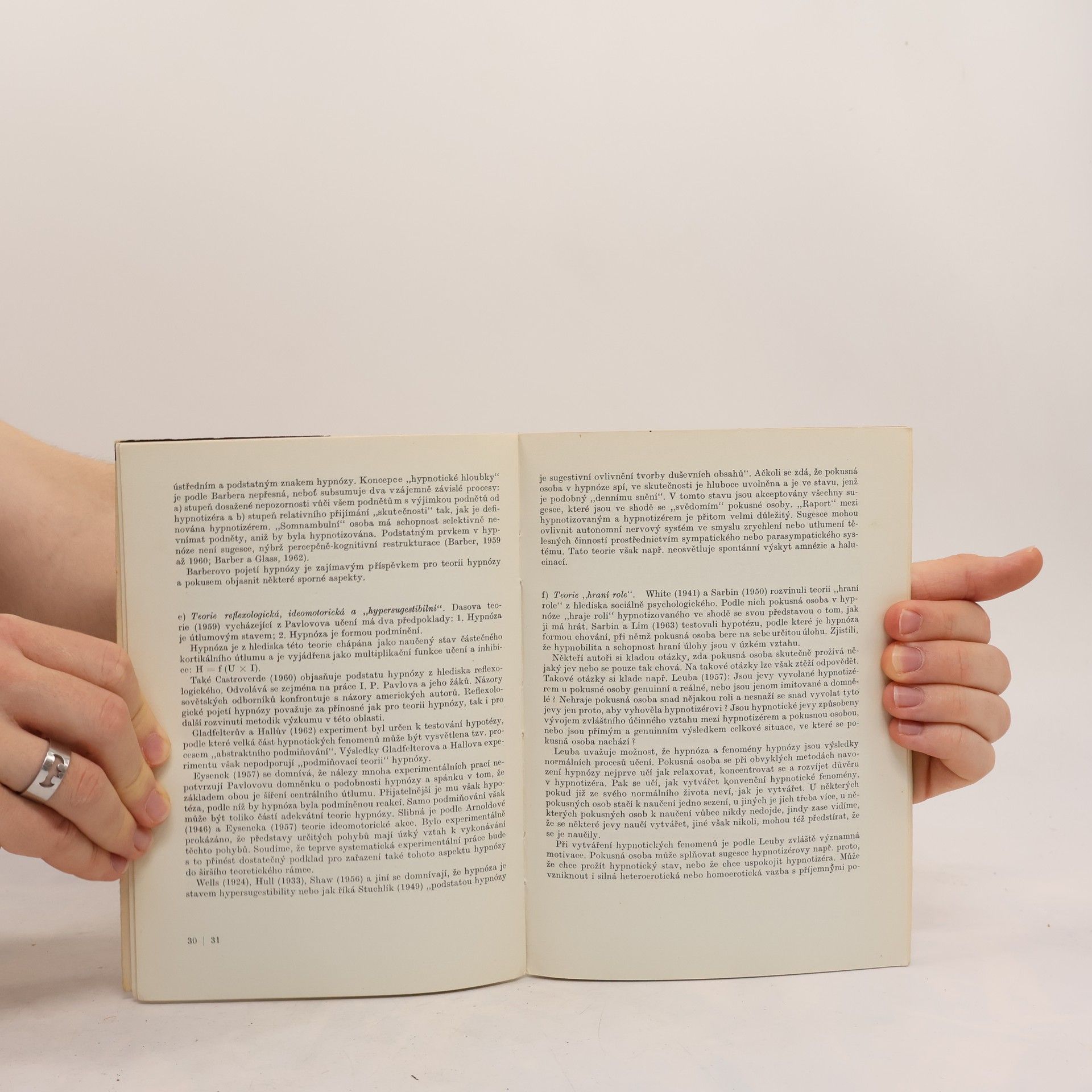 Jiří Hoskovec Psychologie hypnózy a sugesce