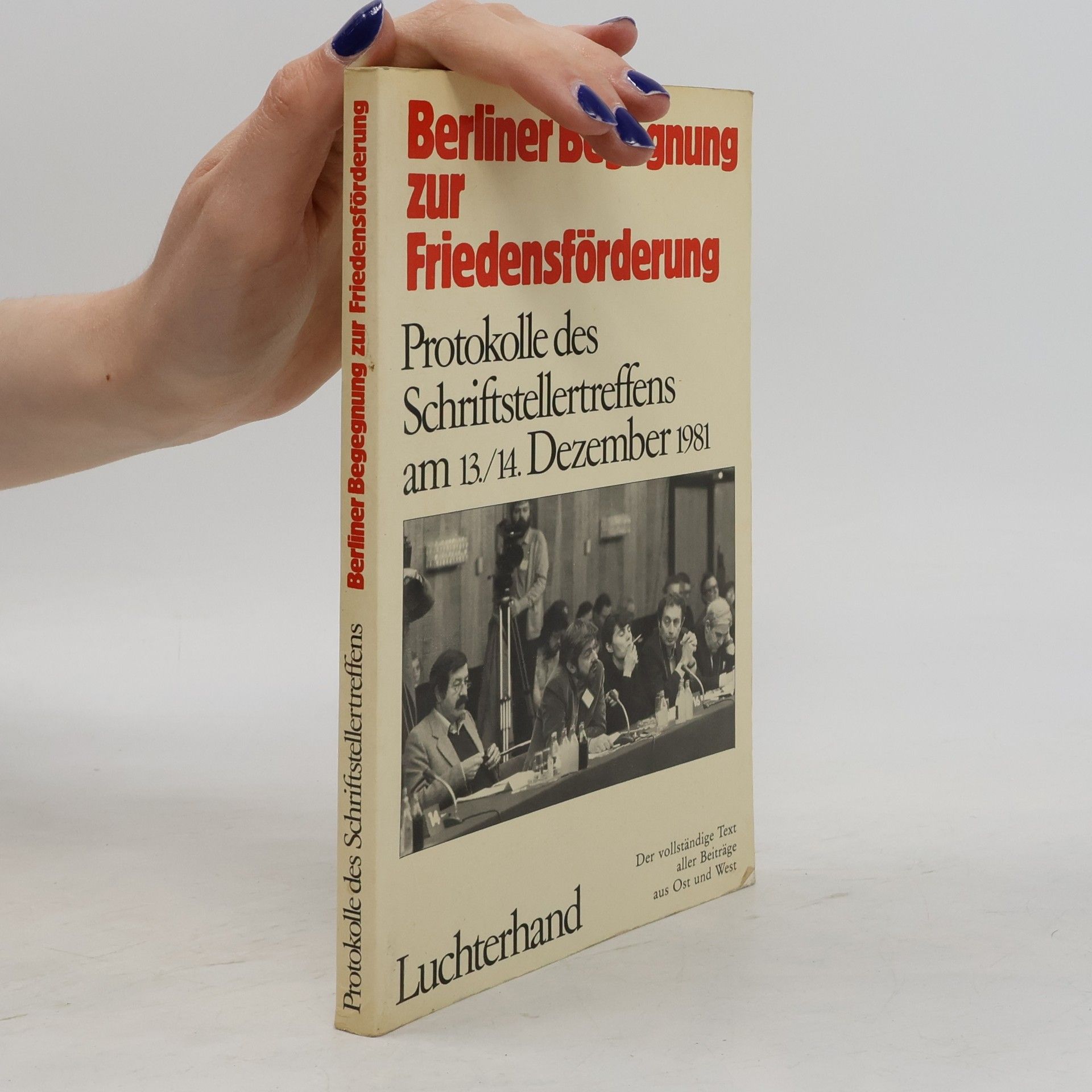I. Krüger Berliner Begegnung zur Friedensförderung