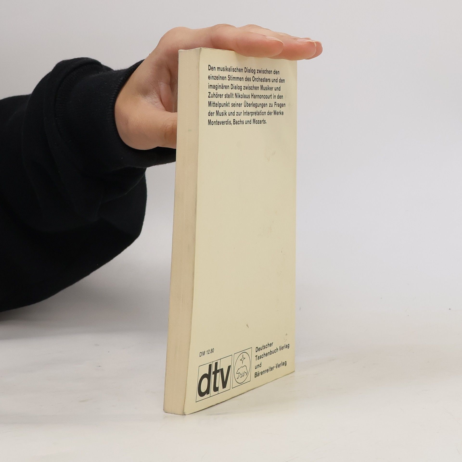 Nikolaus Harnoncourt dtv Sachbuch: Der musikalische Dialog
