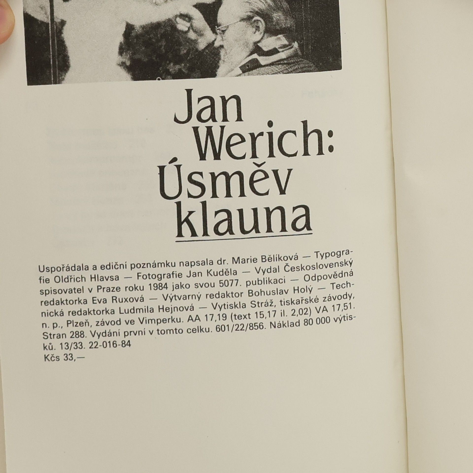 Jan Werich Úsměv klauna