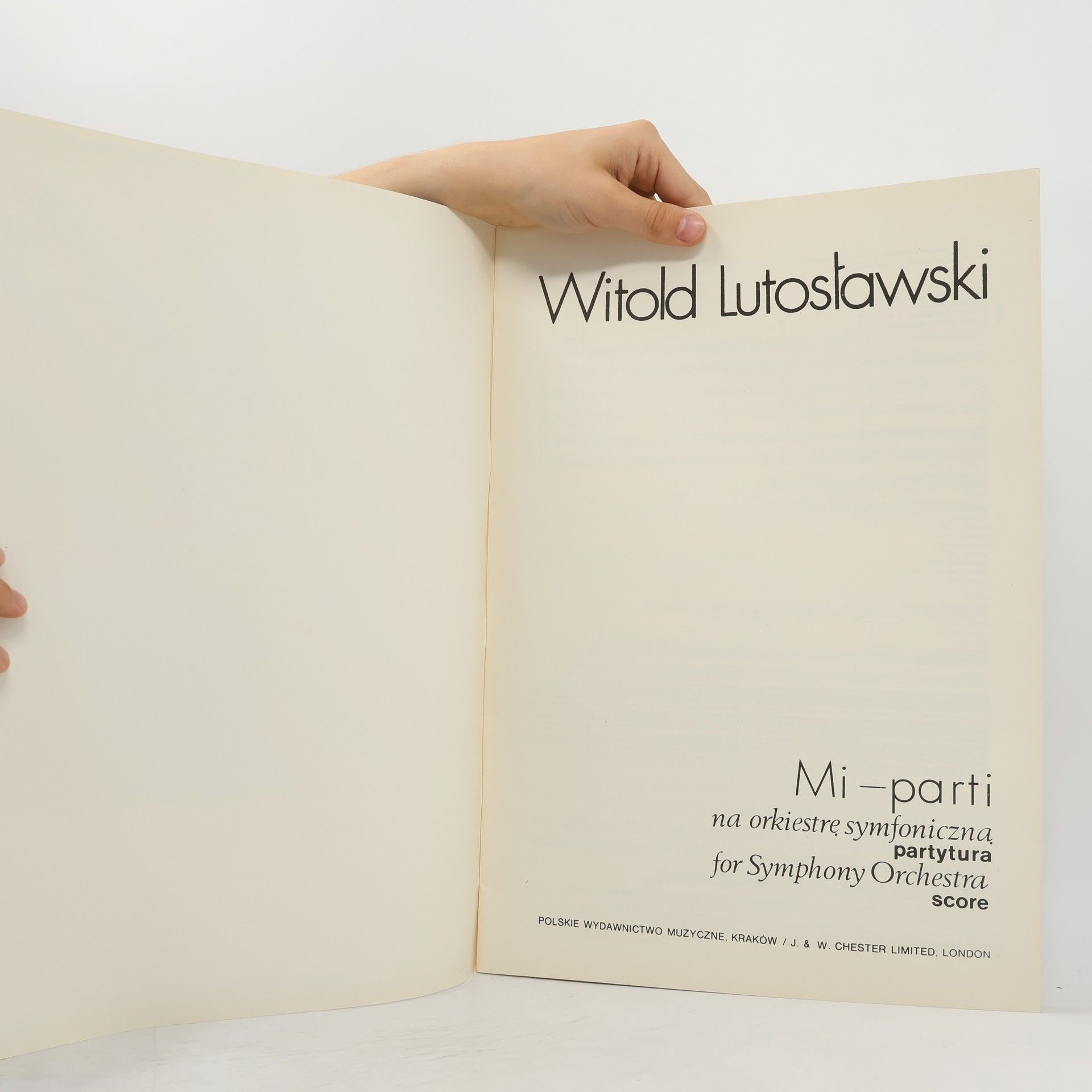 Witold Lutosławski Mi – parti