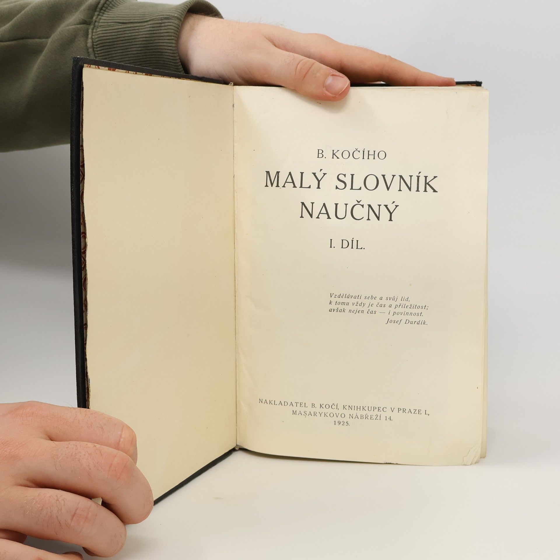 B. Kočí Malý slovník naučný 1. díl