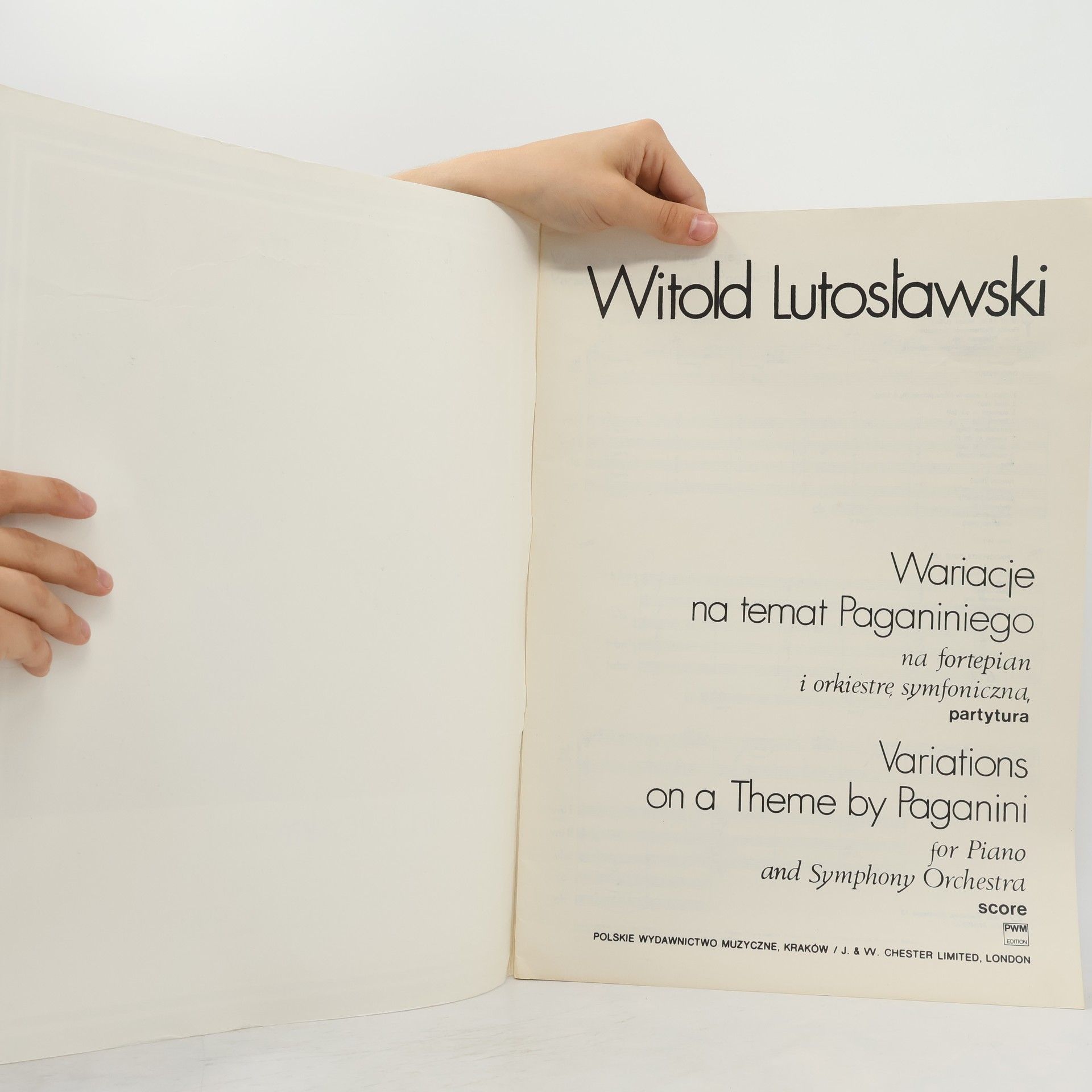Witold Lutosławski Wariacje na temat Paganiniego