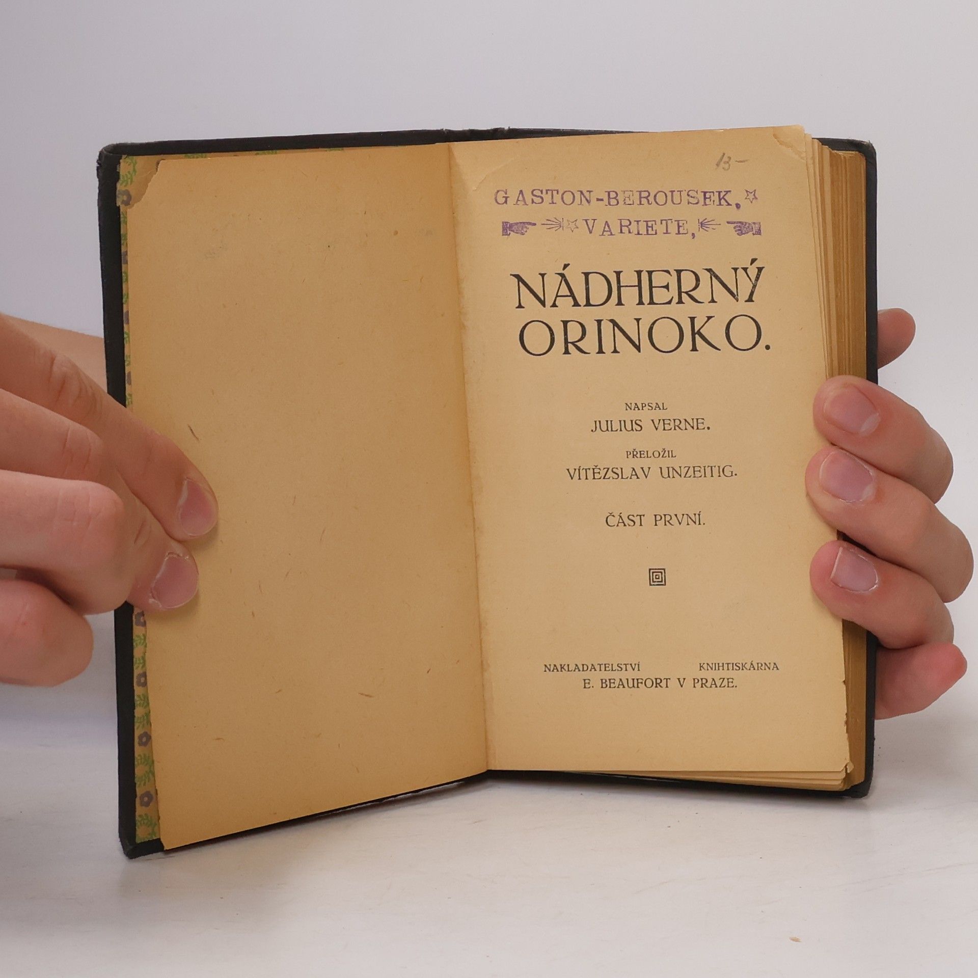Jules Verne Nádherný Orinoko 1
