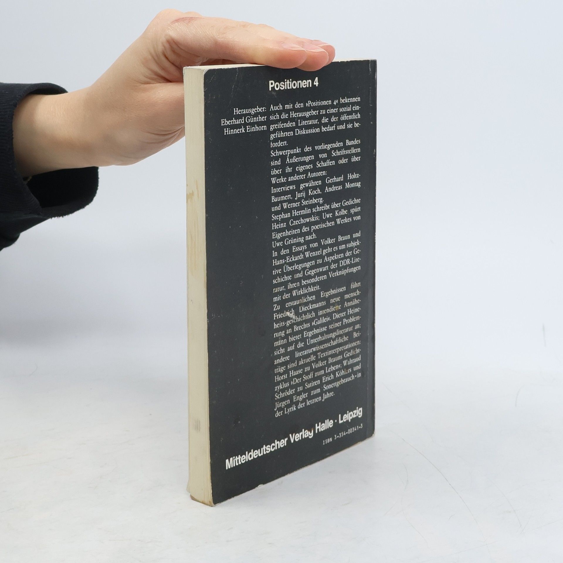 Eberhard Günther Wortmeldungen zur DDR-Literatur 4