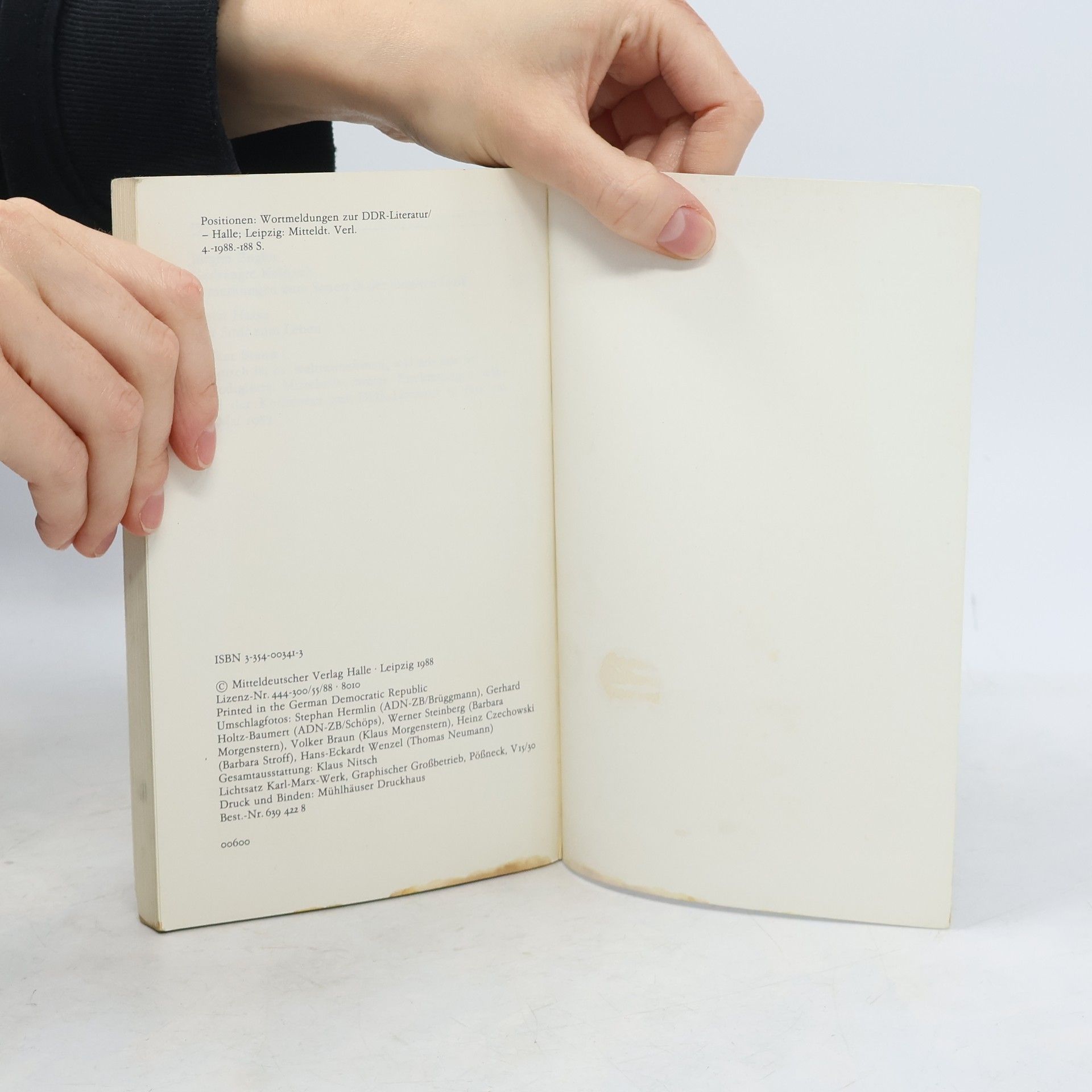Eberhard Günther Wortmeldungen zur DDR-Literatur 4