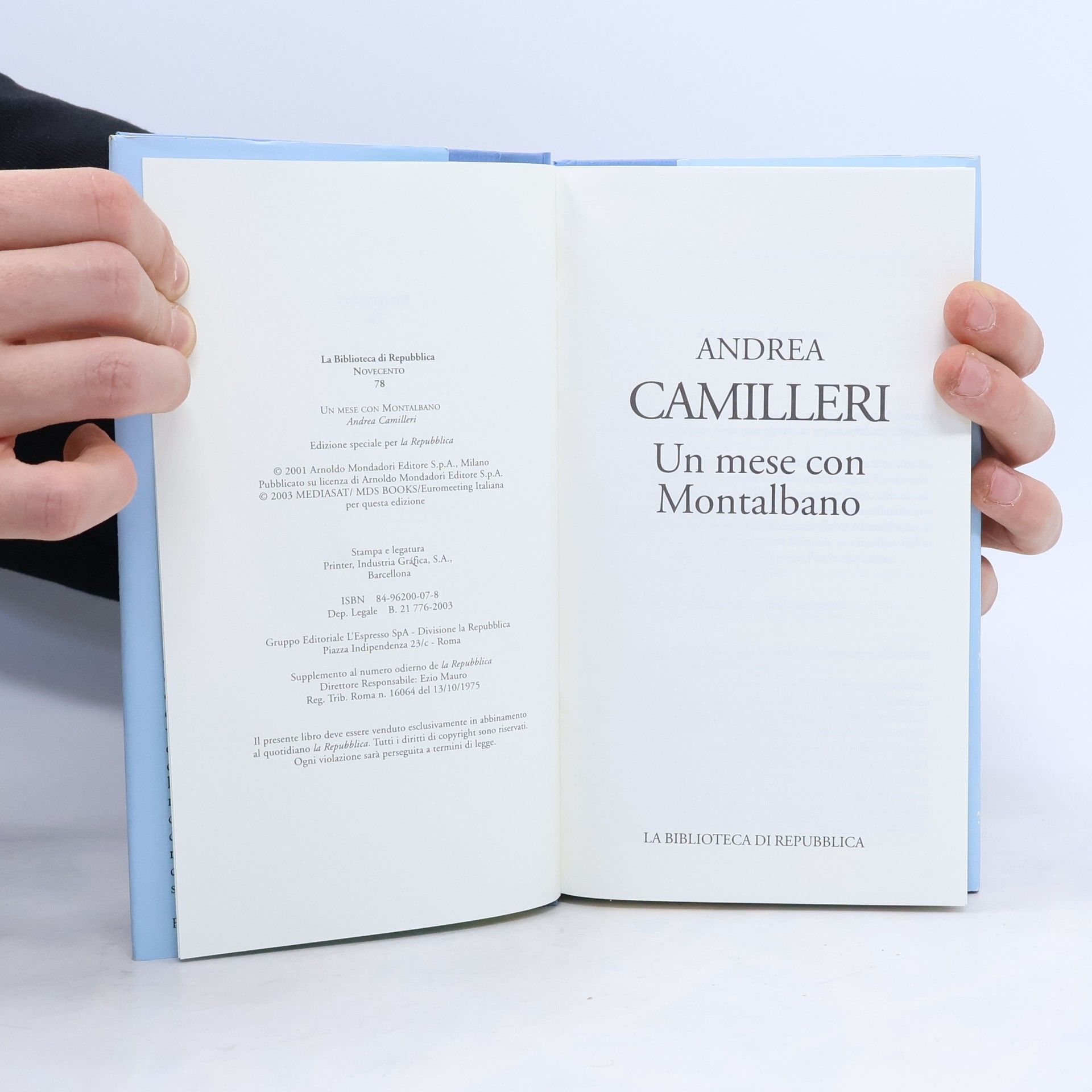Andrea Camilleri Un mese con Montalbano