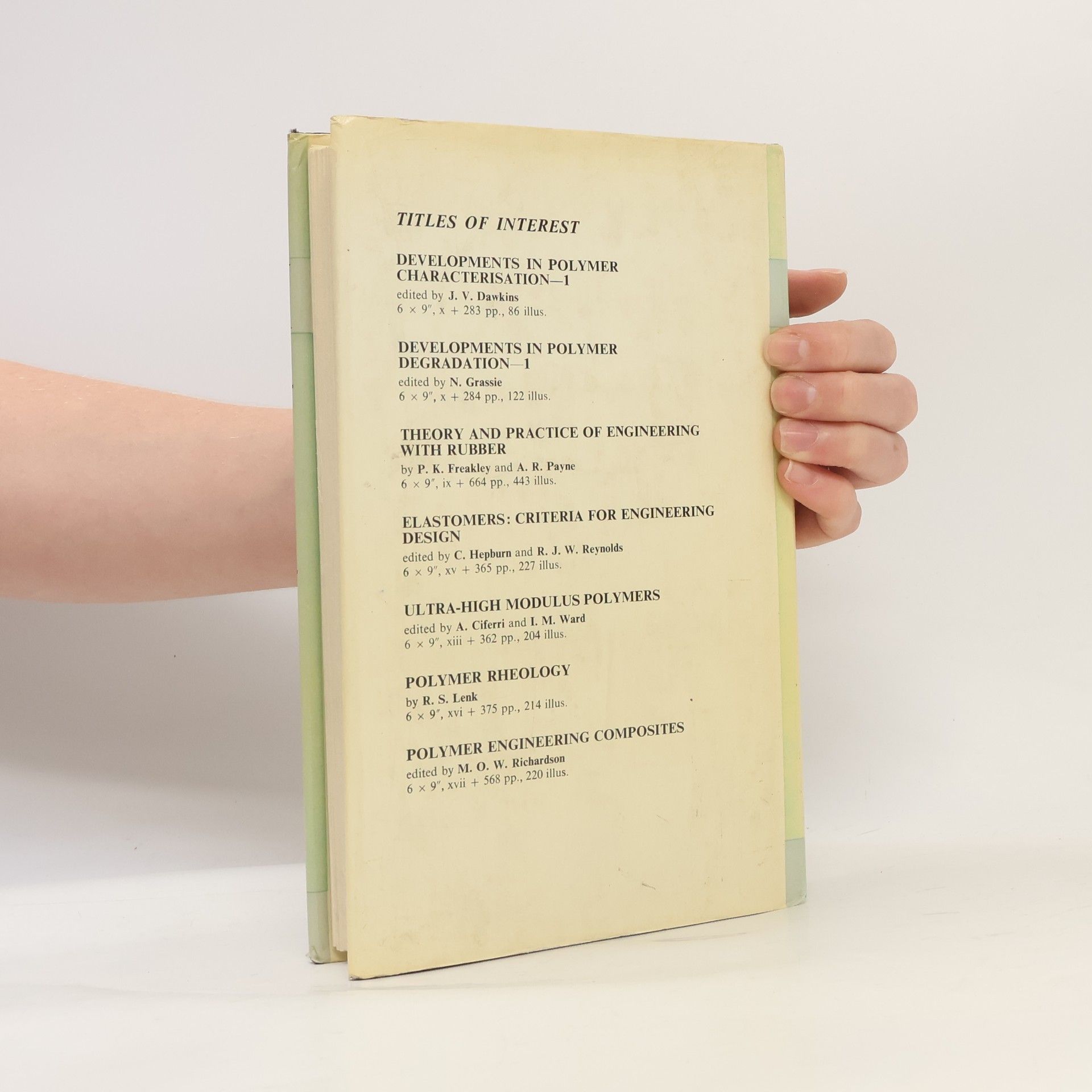 E. H. Andrews Developments Series - 1: Developments in Polymer Fracture